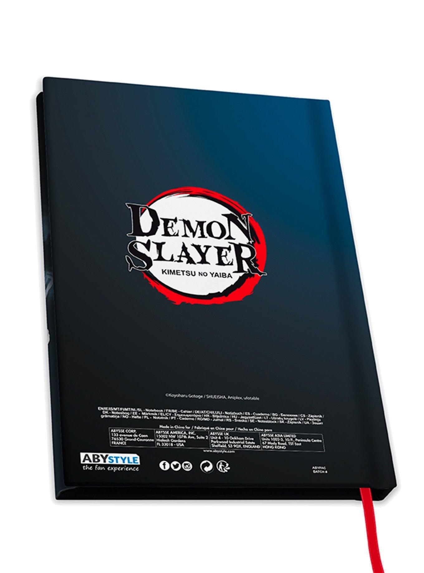 ABYstyle Demon Slayer: Kimetsu No Yaiba Tumbler with Straw, Notebook, and Keychain Set