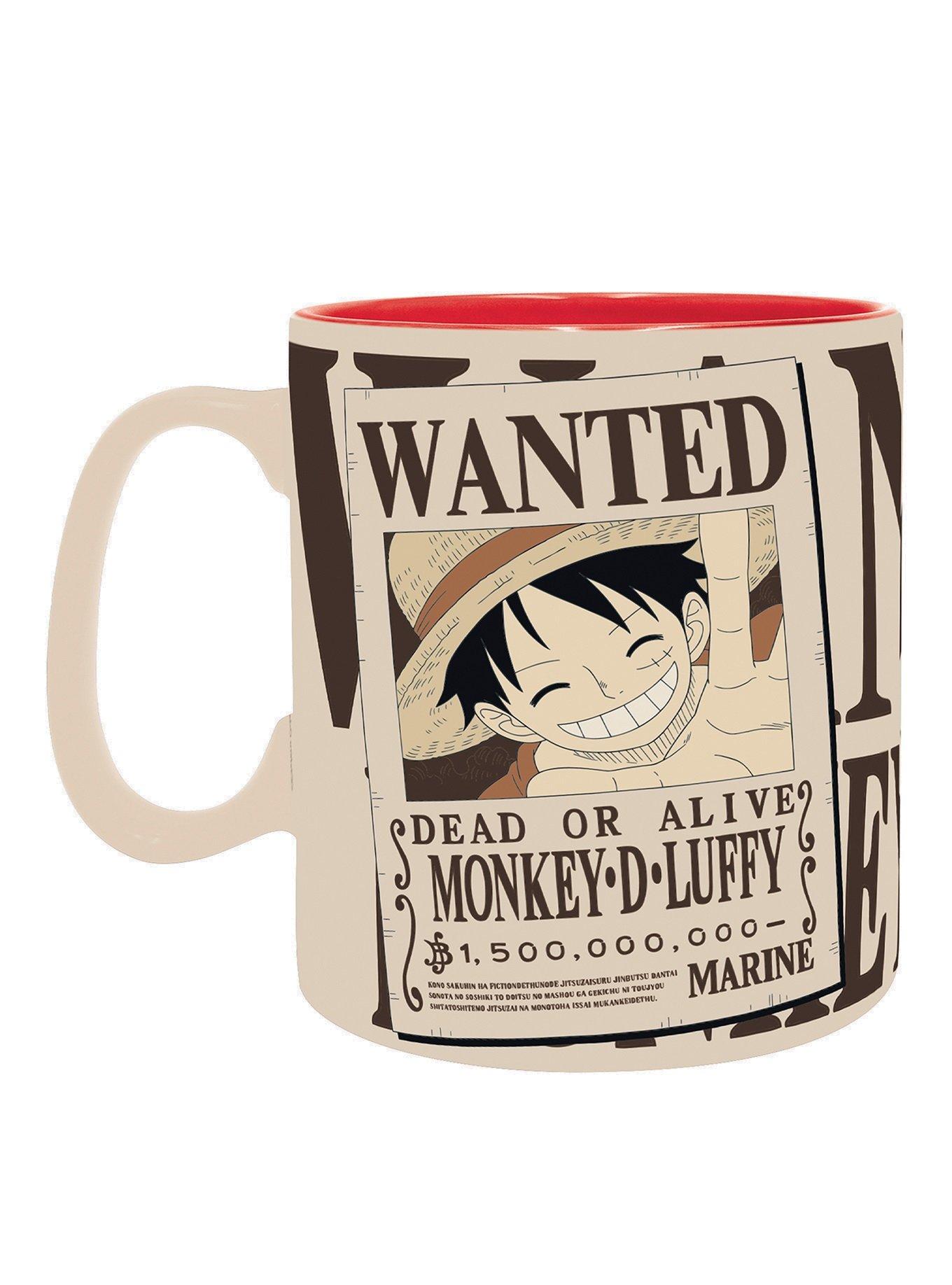 ABYstyle One Piece Anime Straw Hat Jolly Roger Barrel Ceramic Coffee Tea 3D  Mug 12 Oz. Drinkware Manga Gift