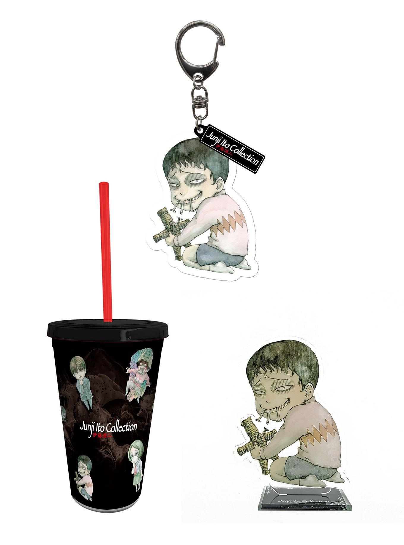 ABYstyle Junji Ito Tumbler with Straw and Keychain Set