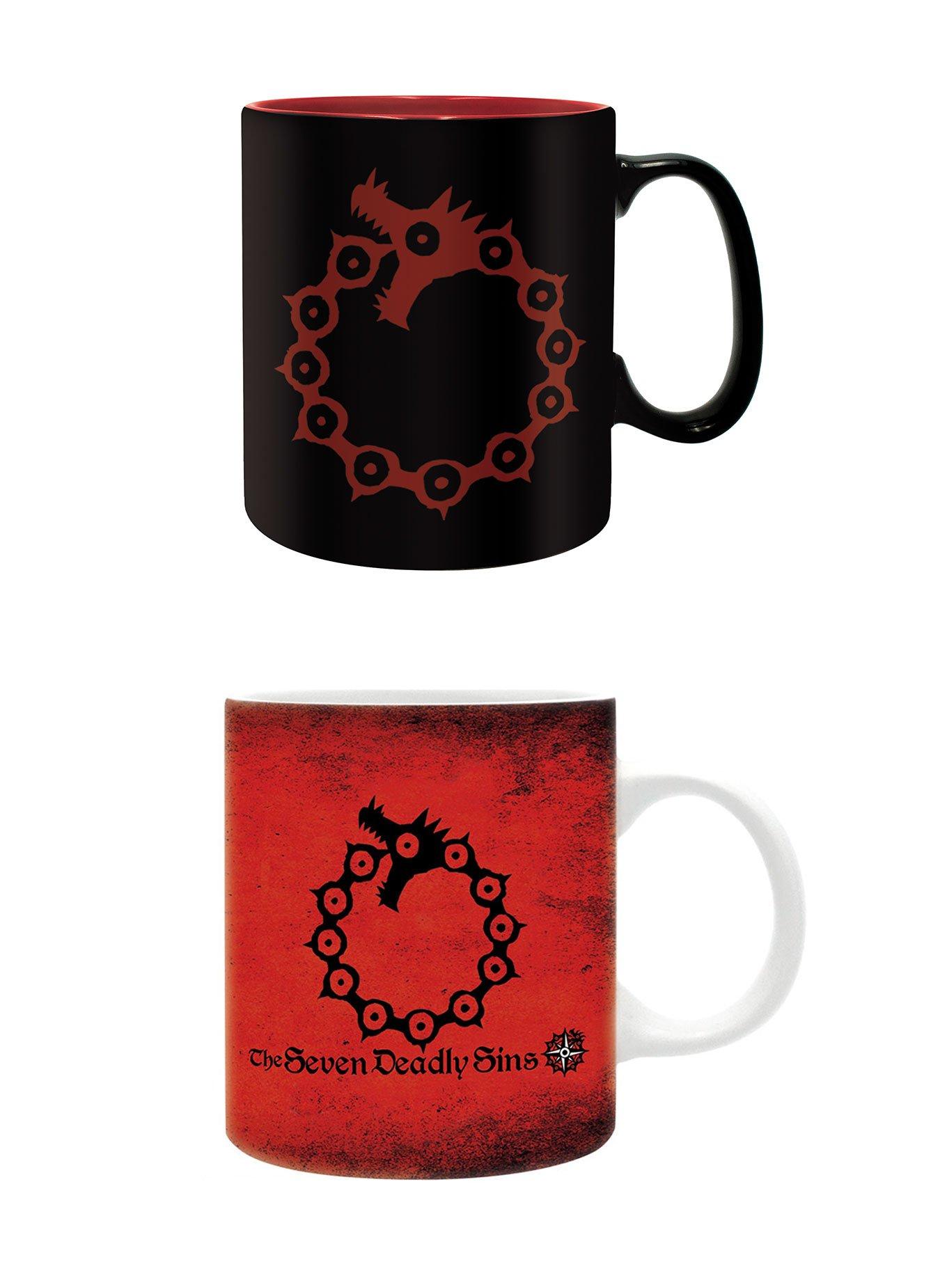 ABYstyle The Seven Deadly Sins Emblems 15oz Mug Set 2-Pack | GameStop