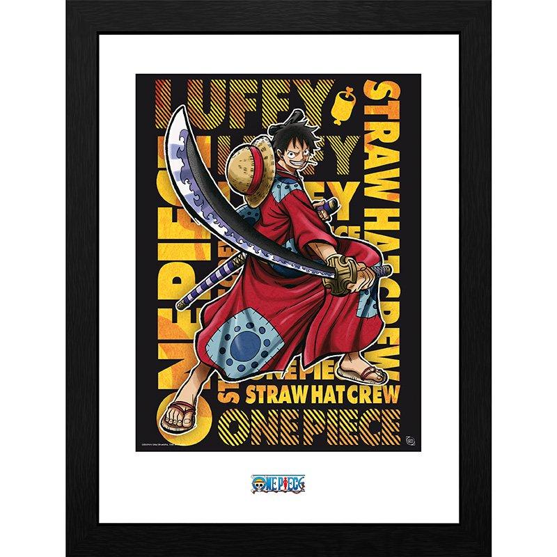 ABYstyle One Piece Luffy in Wano Artwork Framed Print