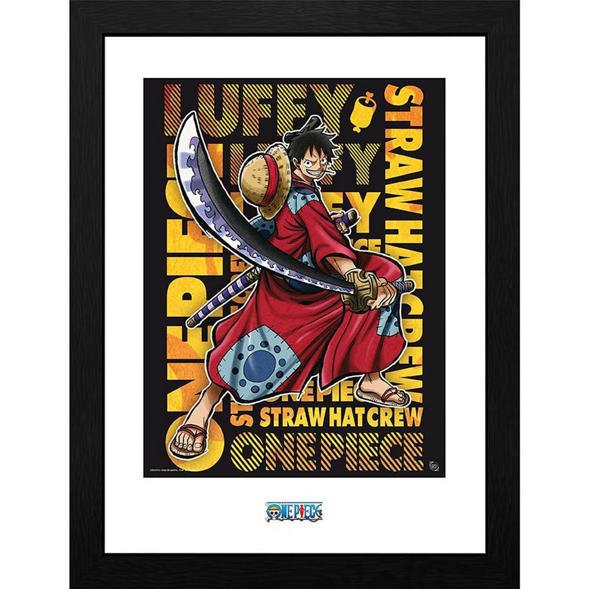 ABYstyle One Piece Luffy in Wano Artwork Framed Print