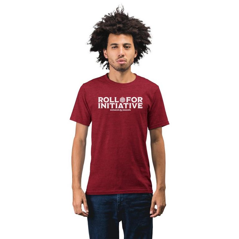 Geeknet Dungeons and Dragons Roll for Initiative Unisex Short Sleeve T-Shirt GameStop Exclusive