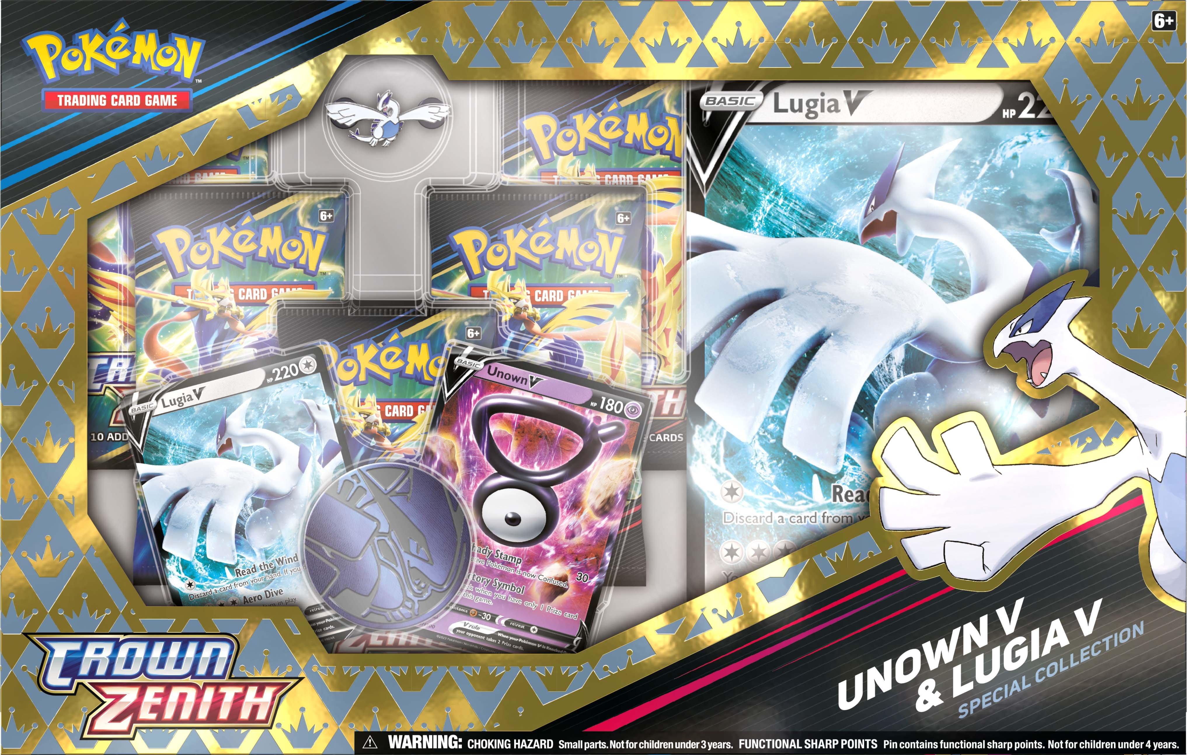 Pokemon Trading Card Game: Crown Zenith Unown V and Lugia V Special  Collection - GameStop Exclusive