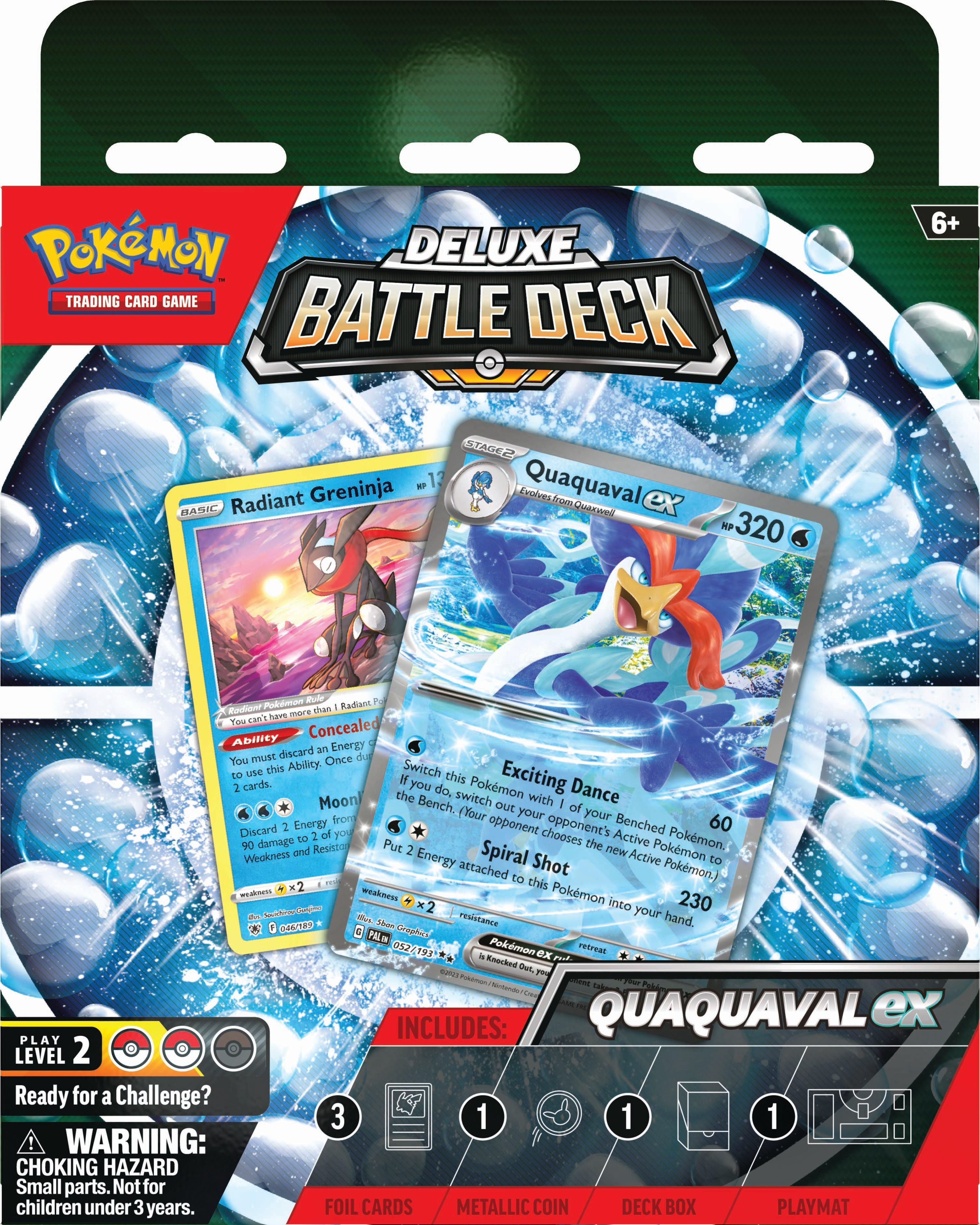 Pokemon Trading Card Game: Meowscarada ex or Quaquaval ex Deluxe Battle Deck (Styles May Vary