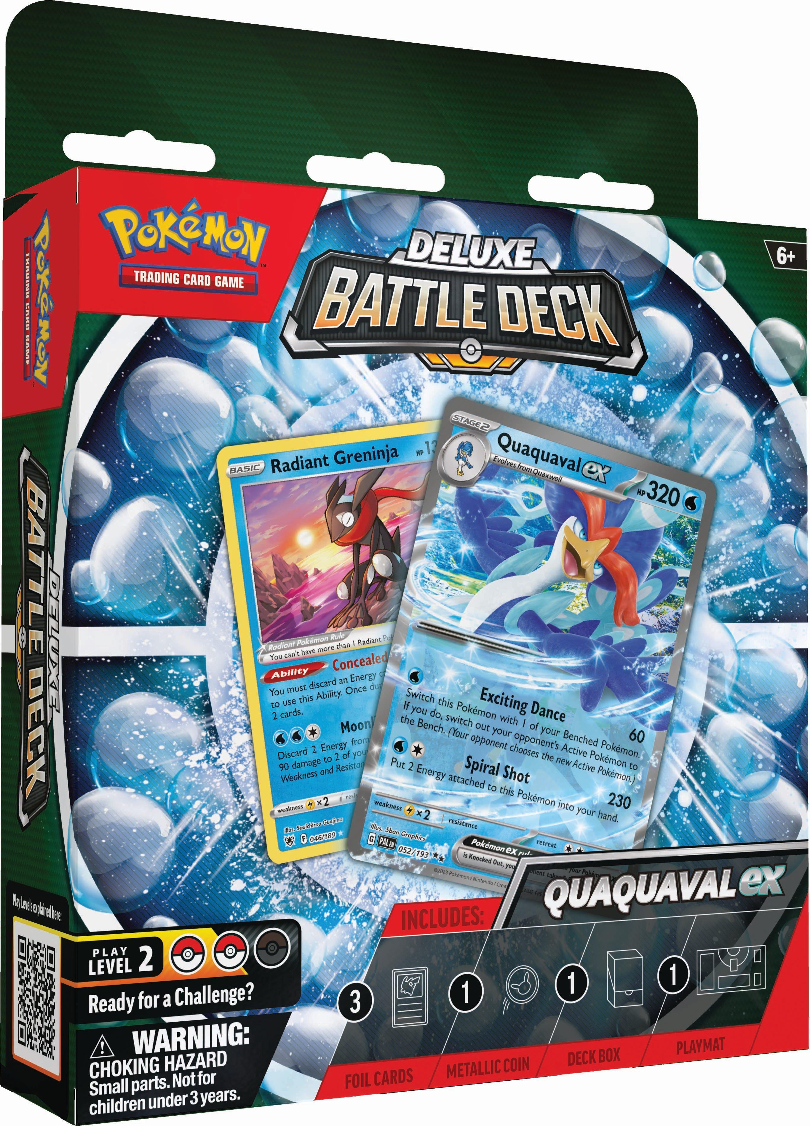 Pokemon Trading Card Game: Meowscarada ex or Quaquaval ex Deluxe Battle Deck (Styles May Vary)