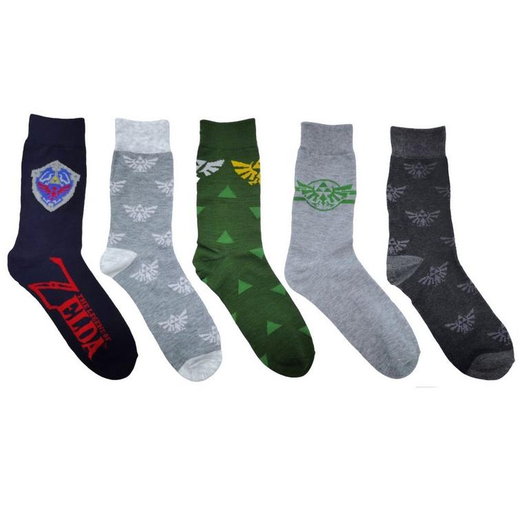 The Legend of Zelda 5-Pack Crew Socks