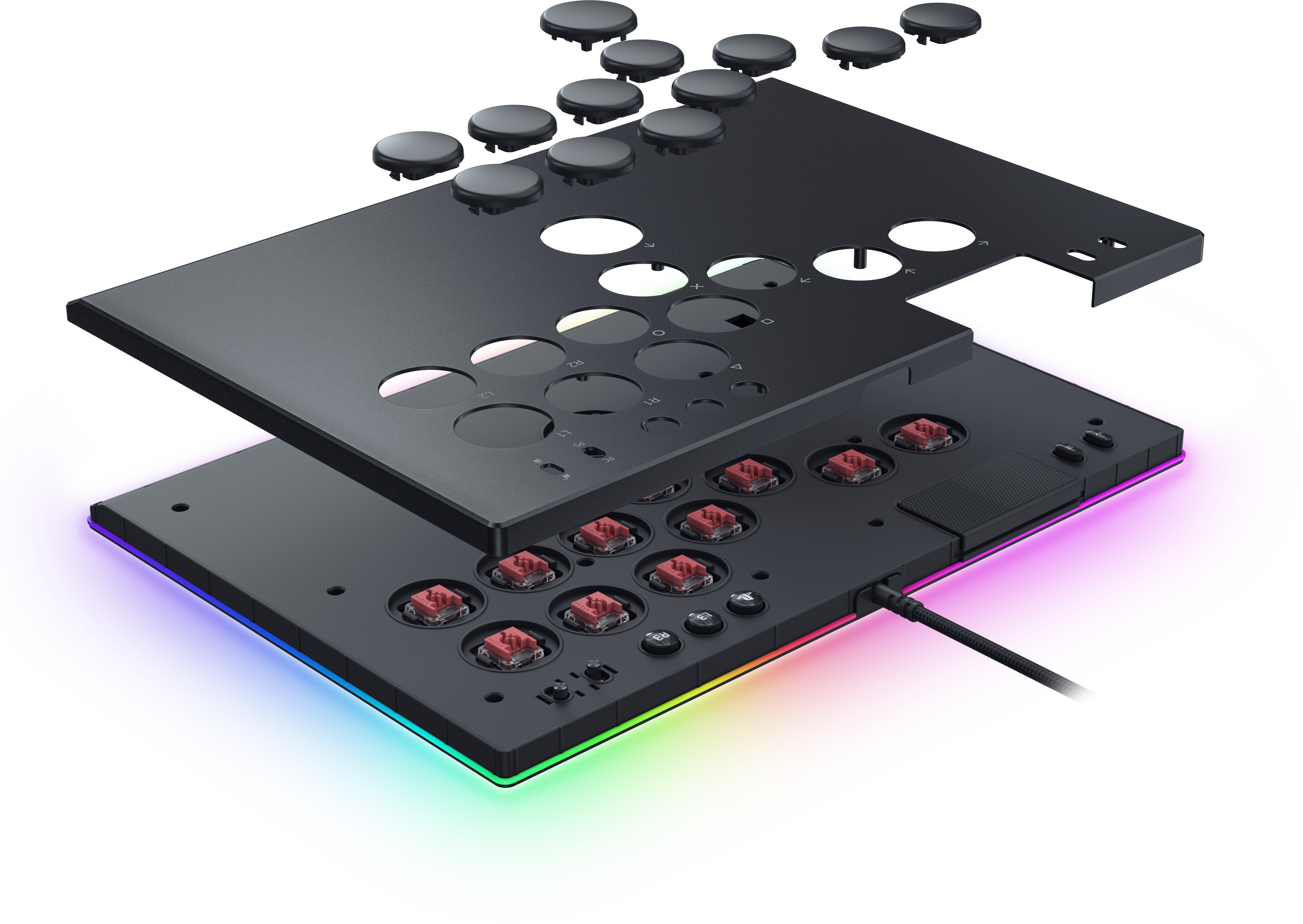 Razer Kitsune All-Button Optical Arcade Controller Black