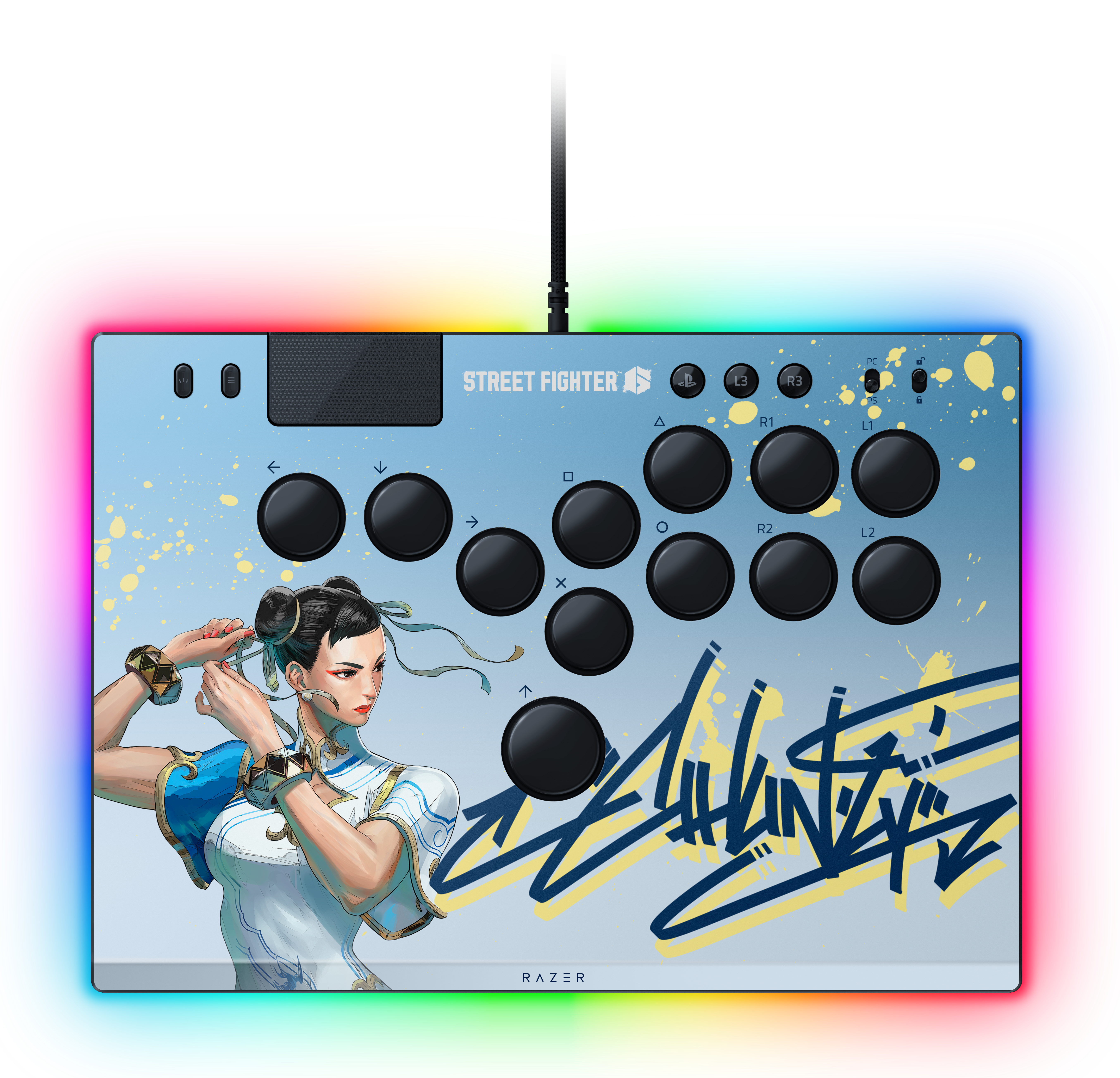 Razer Kitsune - SF6 Chun-Li Edition All-Button Optical Arcade Controller  for PS5™ and PC Available now! #razer #gamestreetdubai…