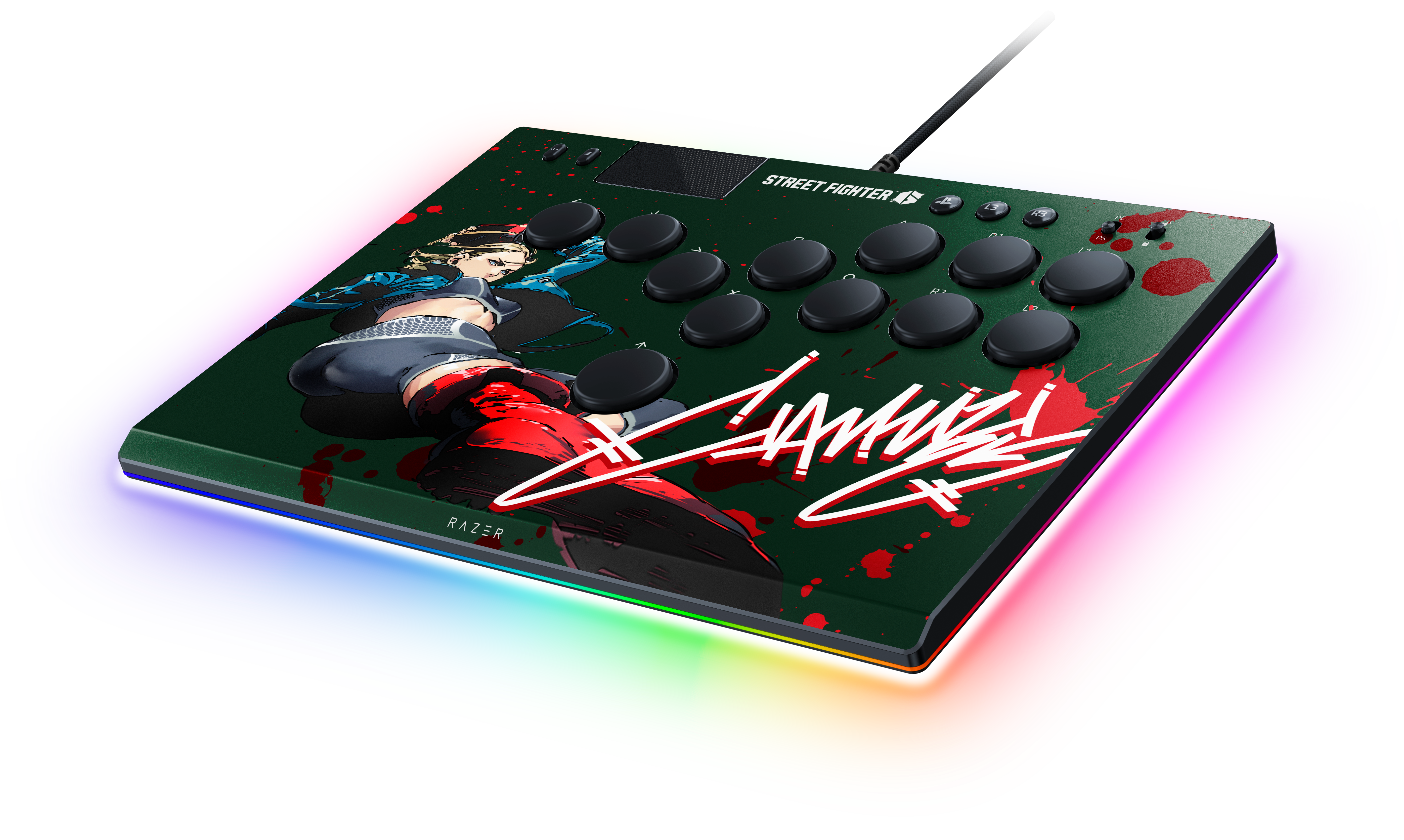 Razer Kitsune All-Button Optical Arcade Controller SF6 Cammy 