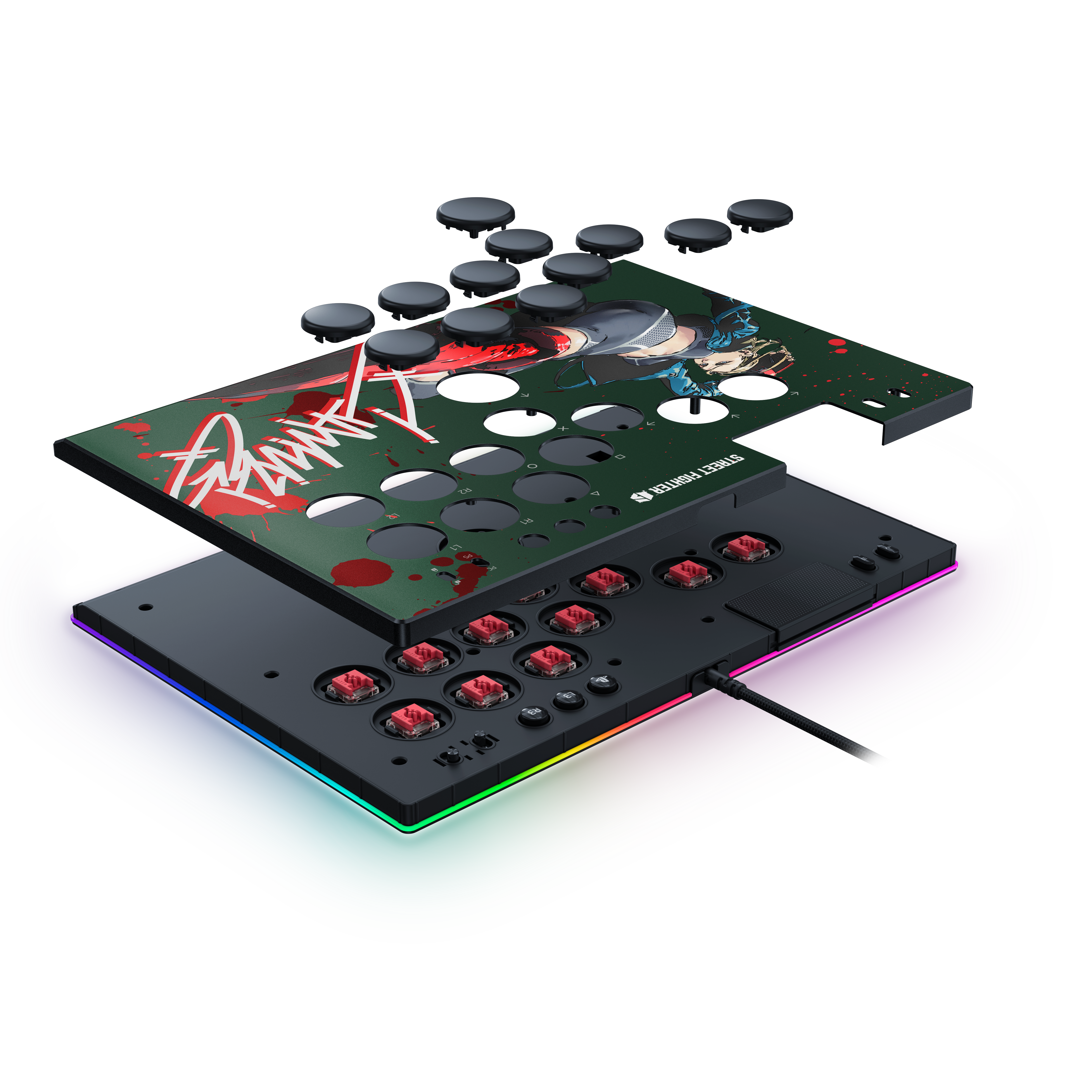 Razer Kitsune All-Button Optical Arcade Controller SF6 Cammy 