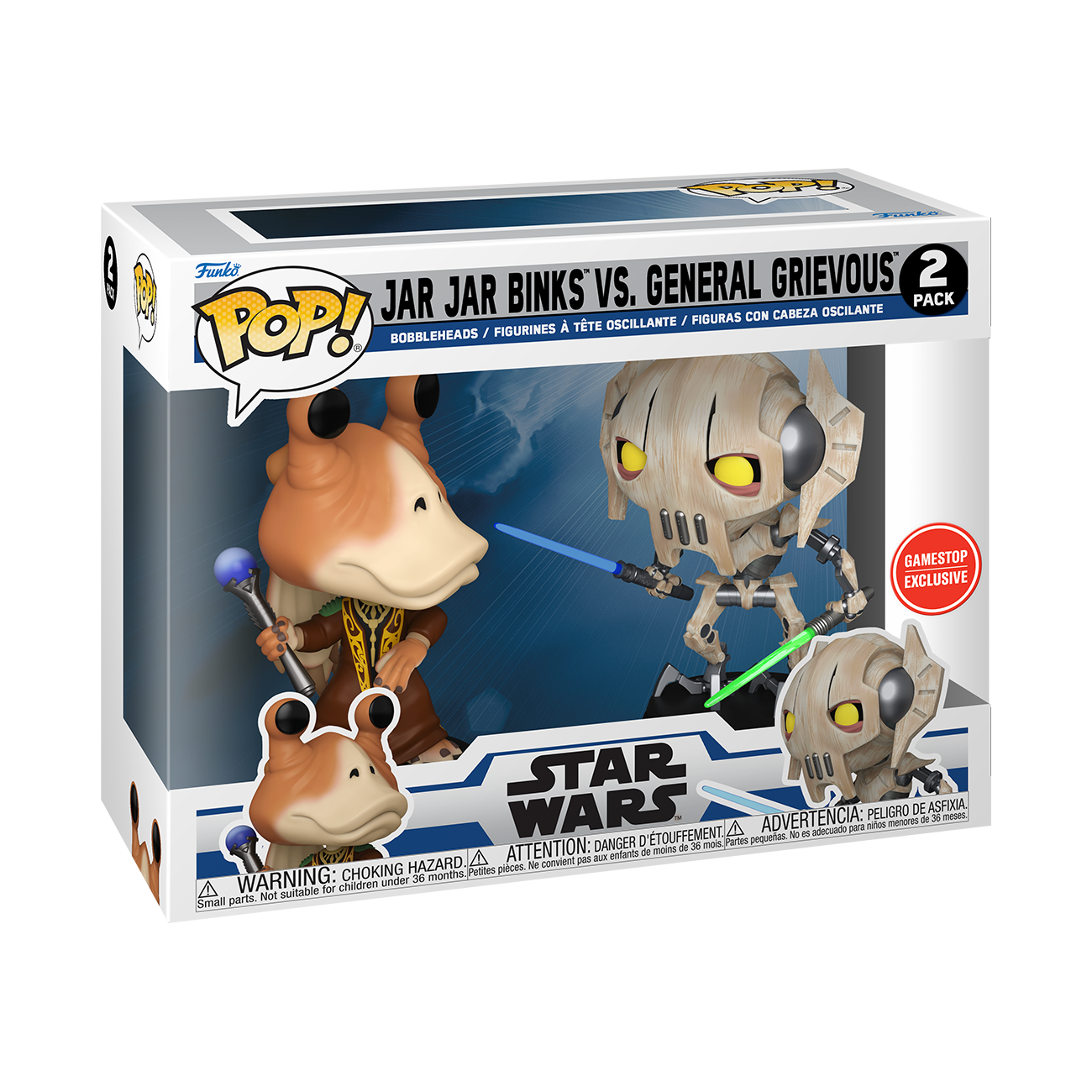 Funko POP! Star Wars: Clone Wars - Jar Jar Binks -  Exclusive -  Collectable Vinyl Figure - Gift Idea - Official Products - Toys for Kids  and