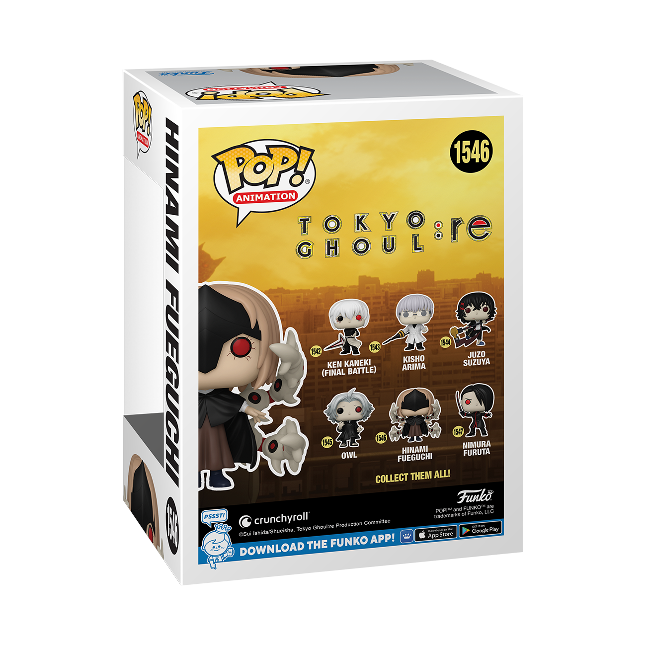 Funko POP! Animation: Tokyo Ghoul:re- Hinami Fueguchi (or Chase) 3.85-in Vinyl Figure