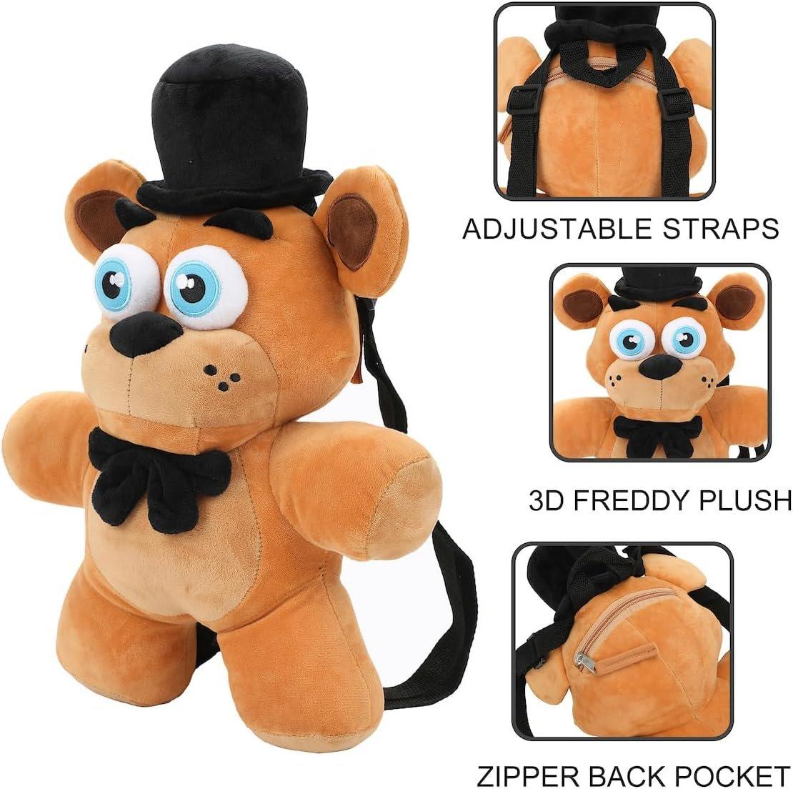 Five Nights At Freddy's Freddy Fazbear Plush Mini Backpack