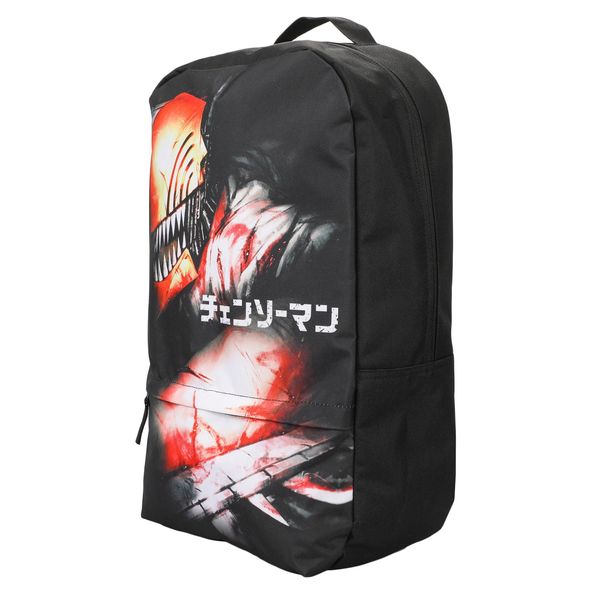 Chainsaw Man Denji Unisex Adult Black Laptop Backpack, Bioworld Merchandising