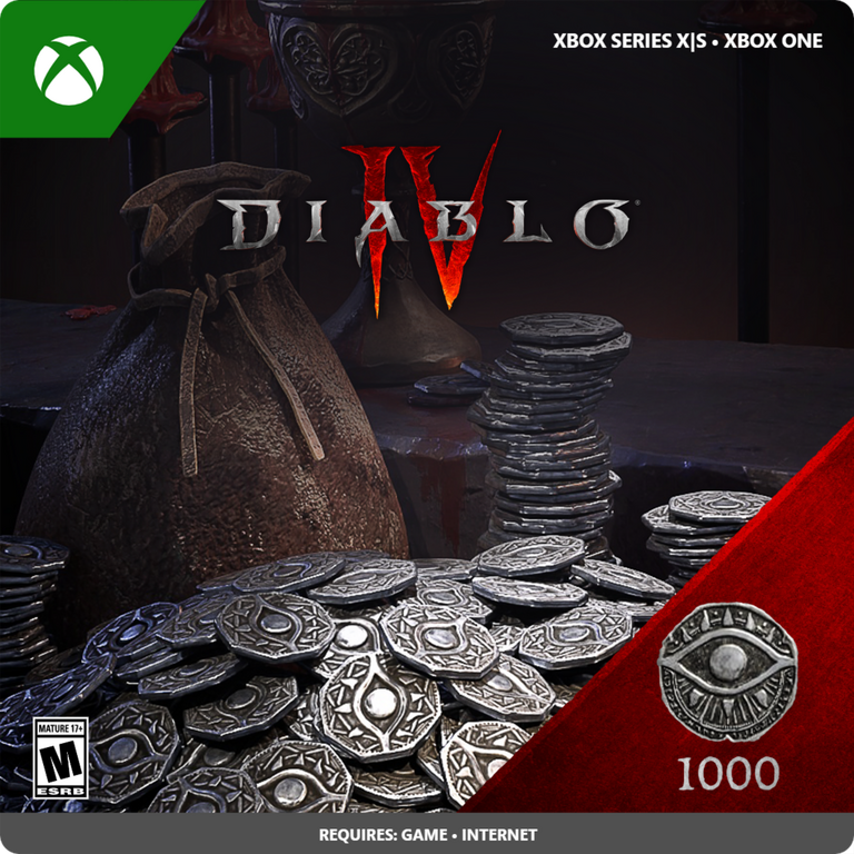 Diablo IV 1000 Platinum Currency - Xbox Series X/S, Xbox One