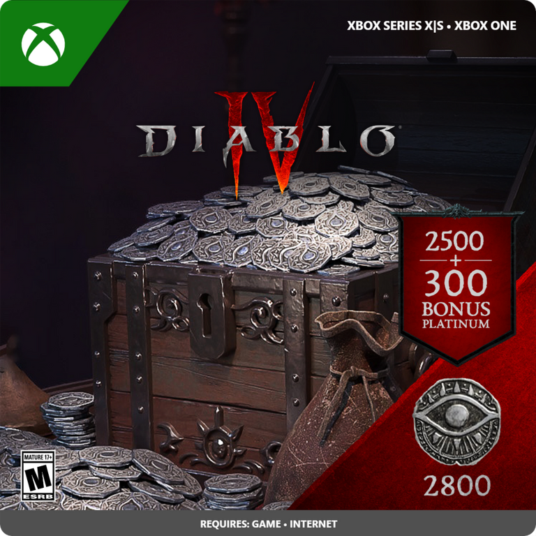 Diablo IV 2800 Platinum Currency - Xbox Series X/S, Xbox One