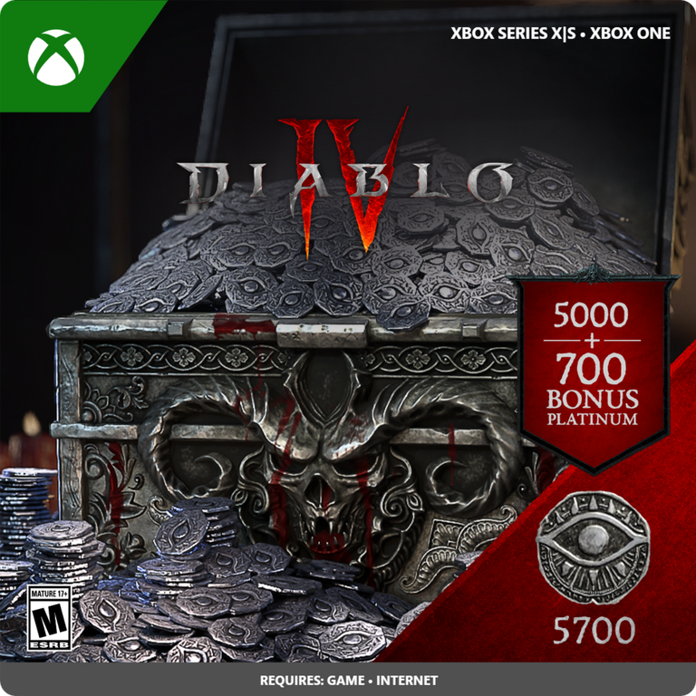 Diablo IV 5700 Platinum Currency - Xbox Series X/S, Xbox One