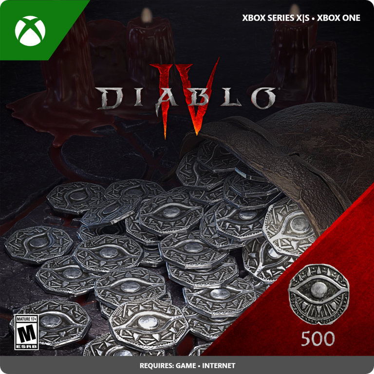 Diablo IV 500 Platinum Currency - Xbox Series X/S, Xbox One