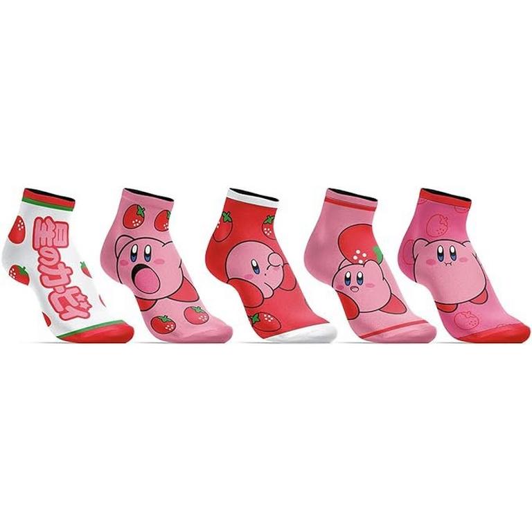 Kirby Strawberry Ankle Socks 5-Pack