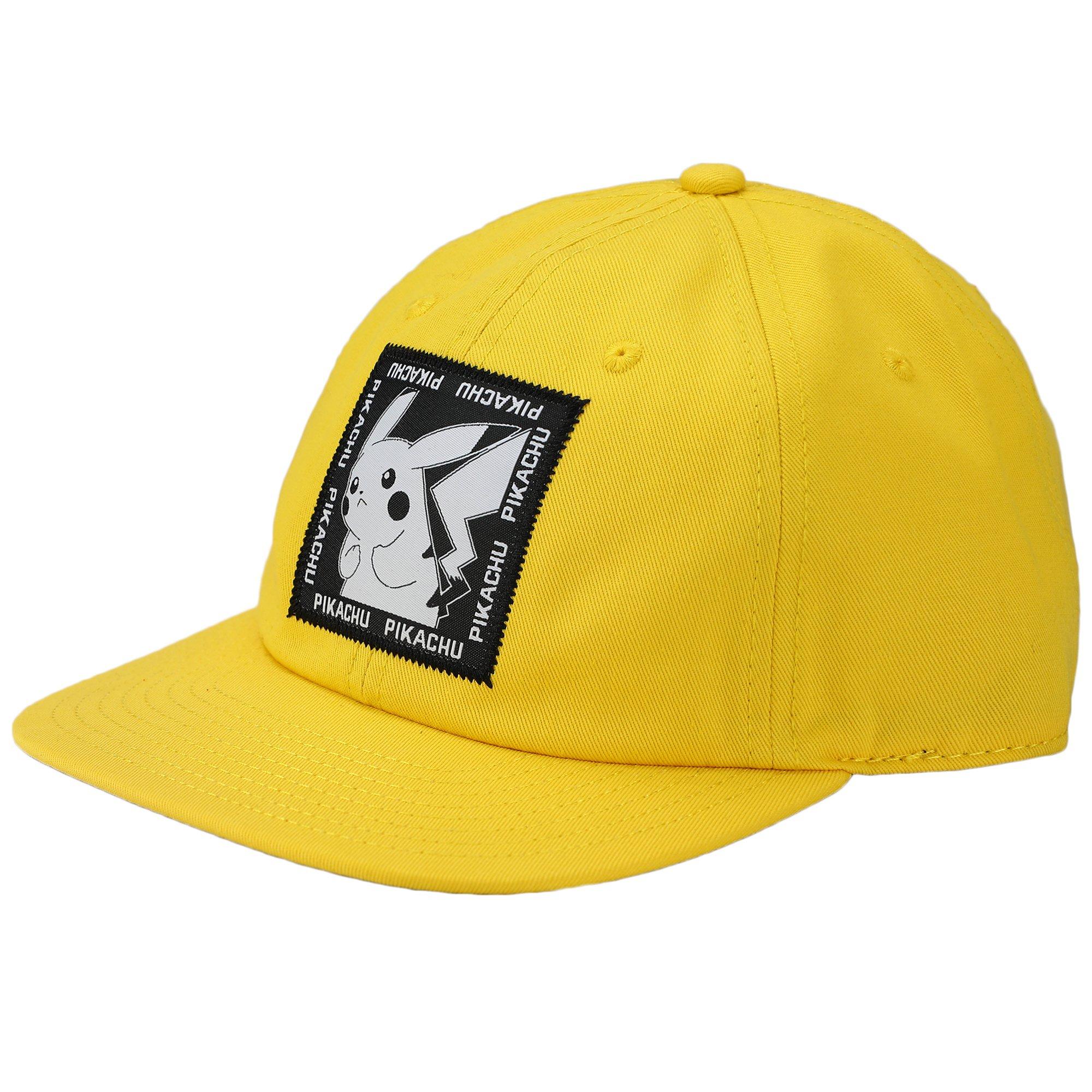 Pokemon Pikachu Slouch Flatbill Yellow Men's Adjustable Dad Hat