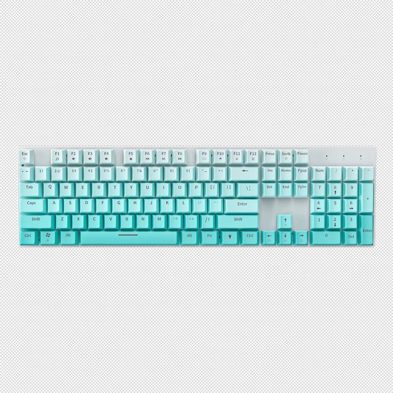 GameStop 3-Color Combo Keycaps - 109 Seafoam Key Pieces