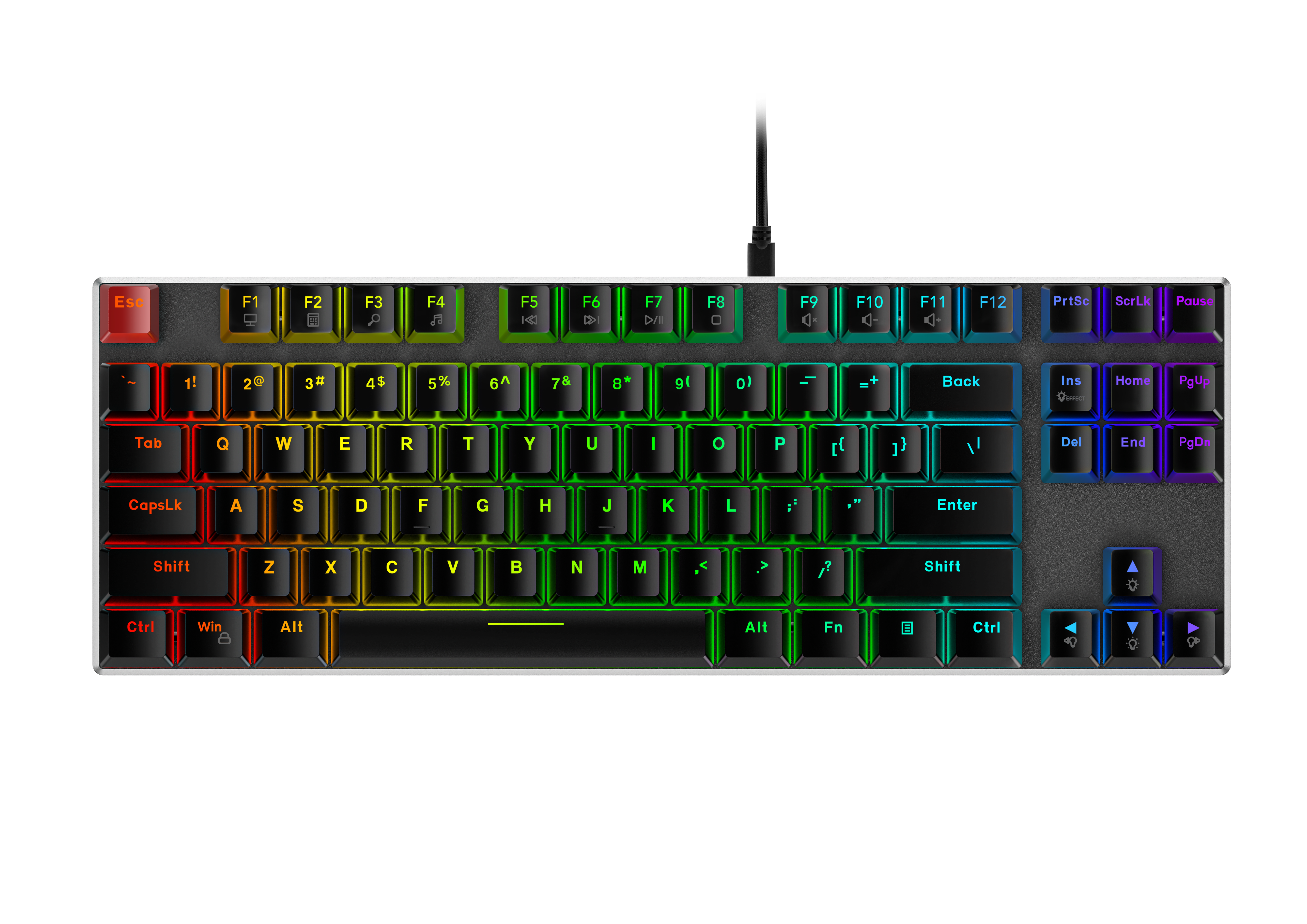 GameStop 80% TKL Wired Brown Switch Mechanical Hot Swappable Keyboard - Black