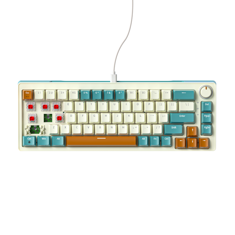 GameStop 68% Mechanical Hot Swappable Keyboard - Brown