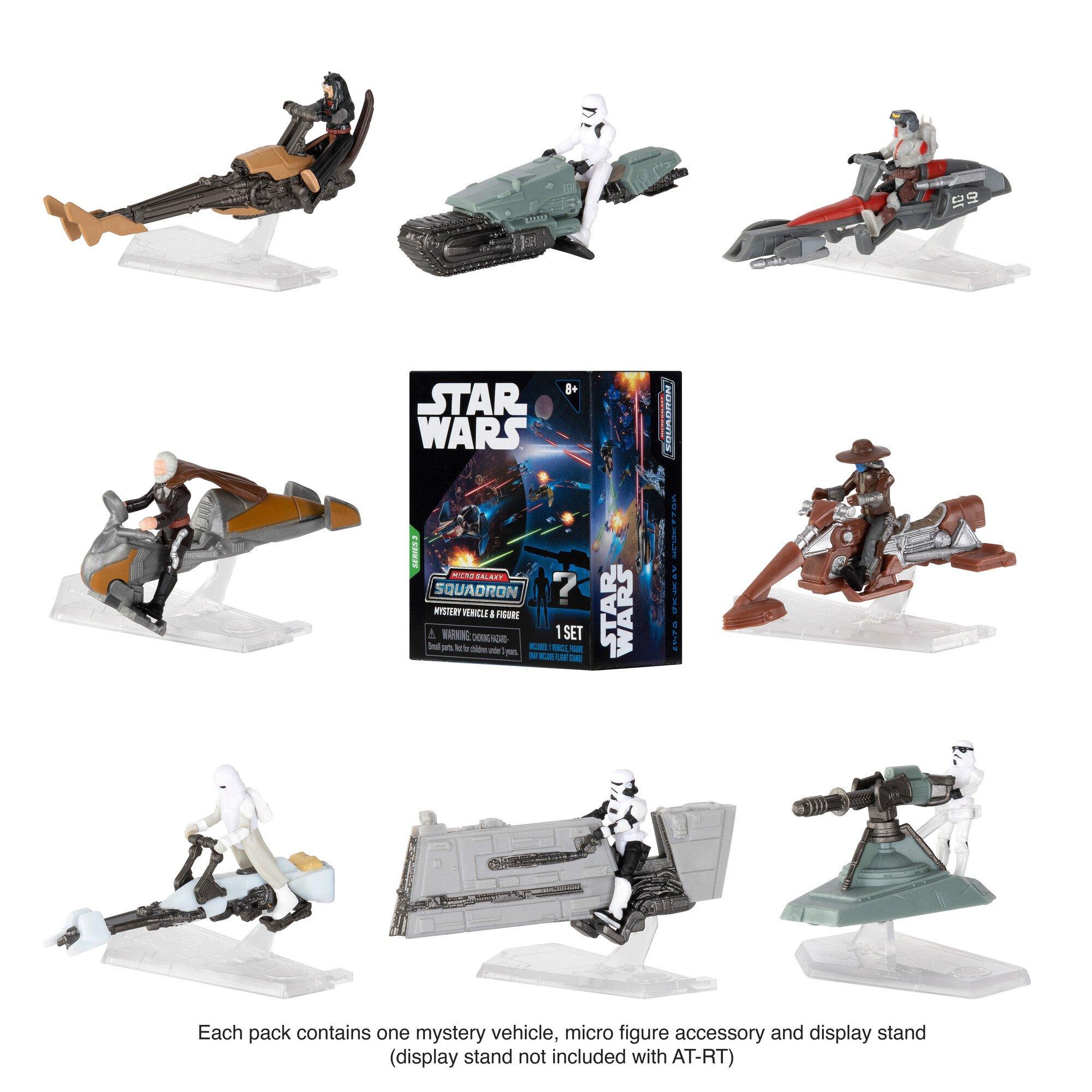 Star Wars Series 3 Micro Galaxy Squadron Mystery Pack (1 Random Vehicle & Figure)