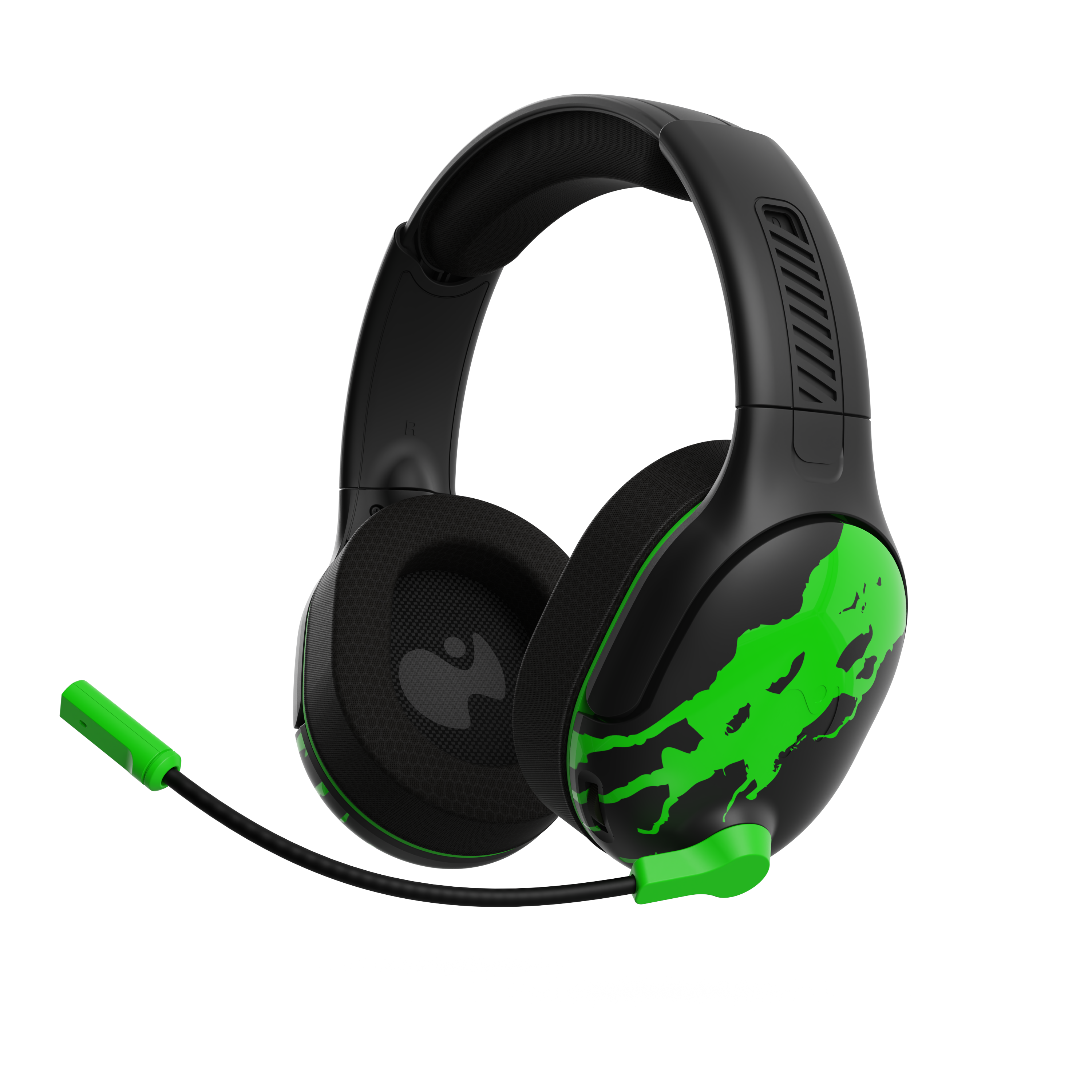 PDP AIRLITE GLOW Pro Wireless Headset for Xbox Series X/S - Jolt Green