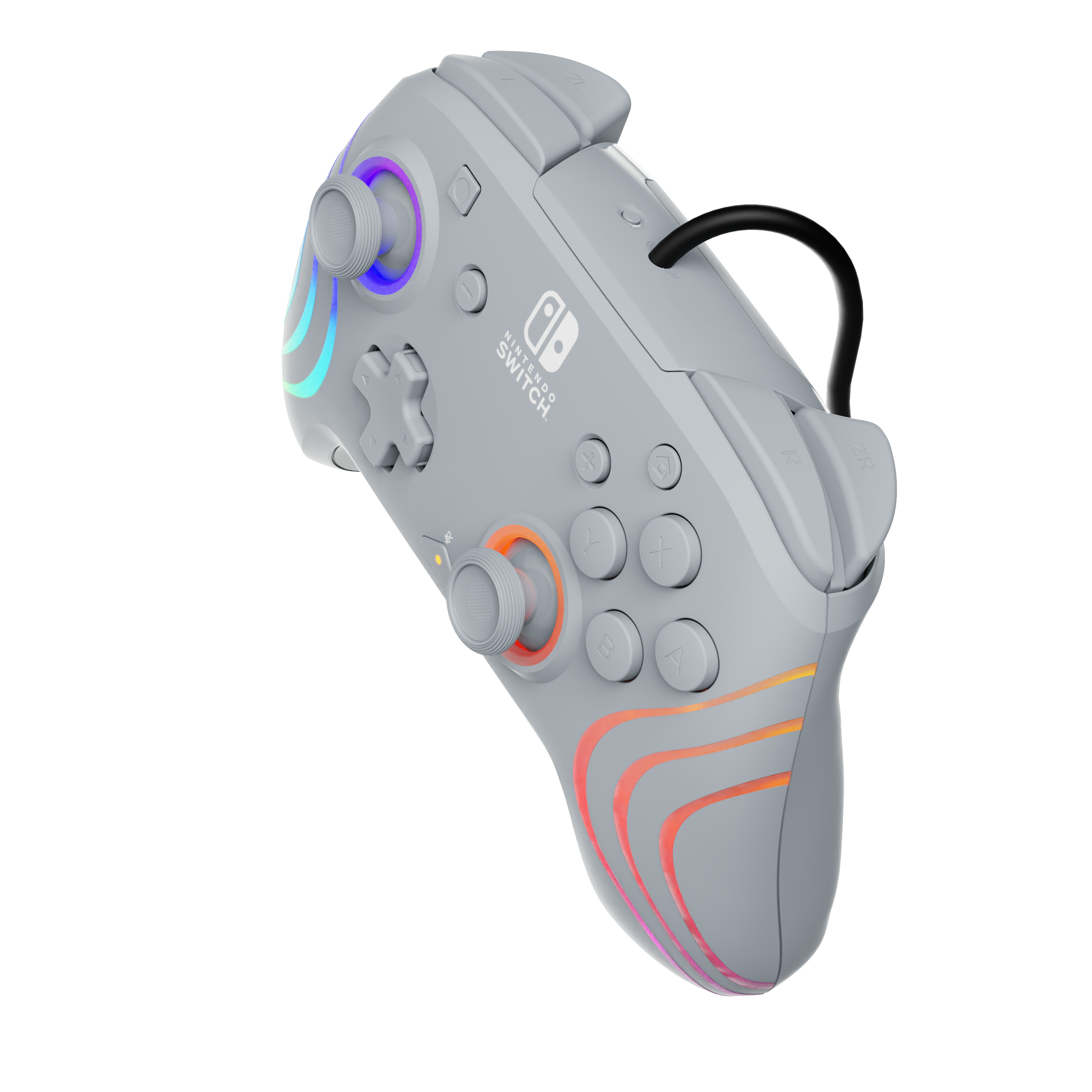 Nintendo Switch Grey Afterglow Wave Wired Controller