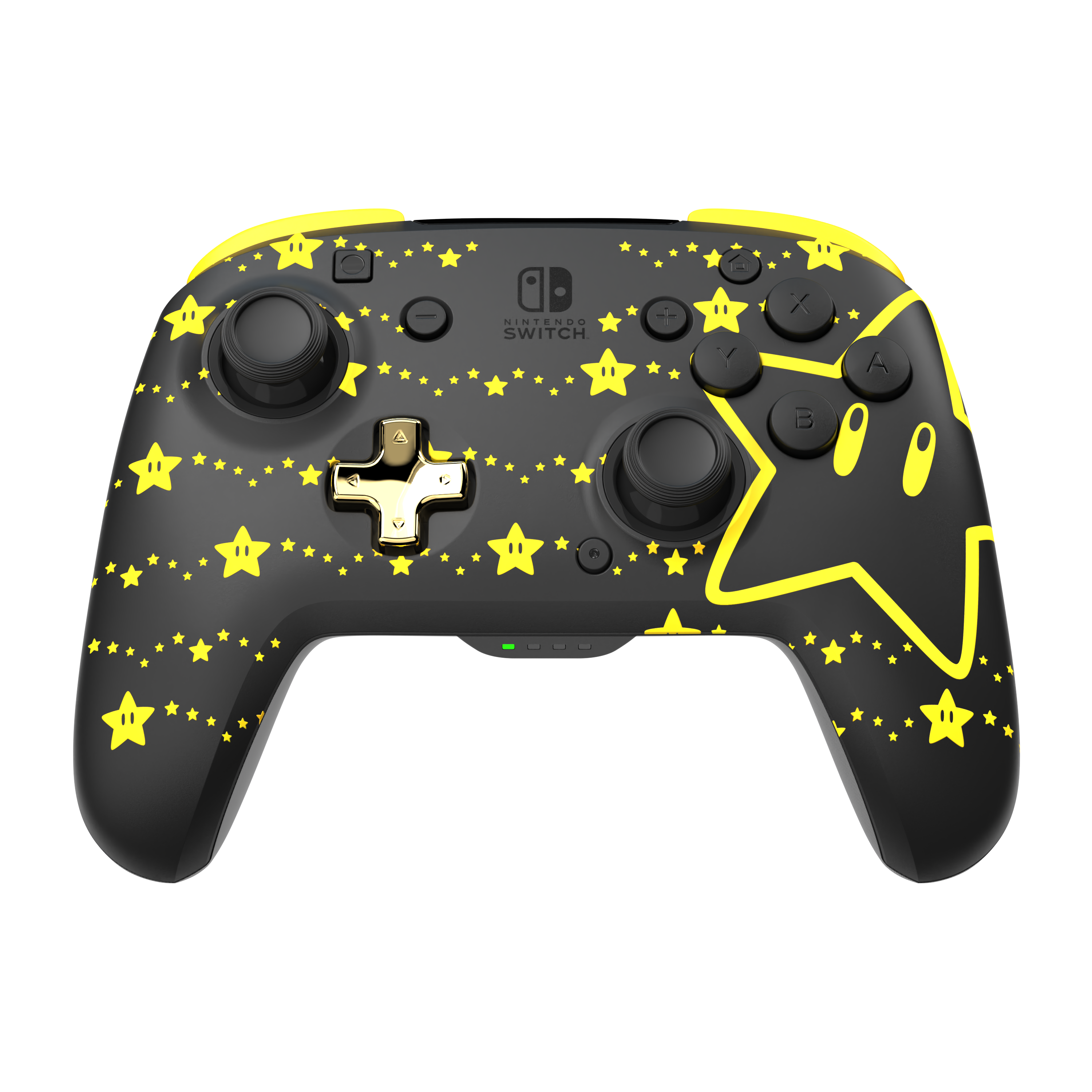 PDP REMATCH GLOW Wireless Controller for Nintendo Switch, Nintendo Switch - OLED Model, and Nintendo Switch Lite Super Star