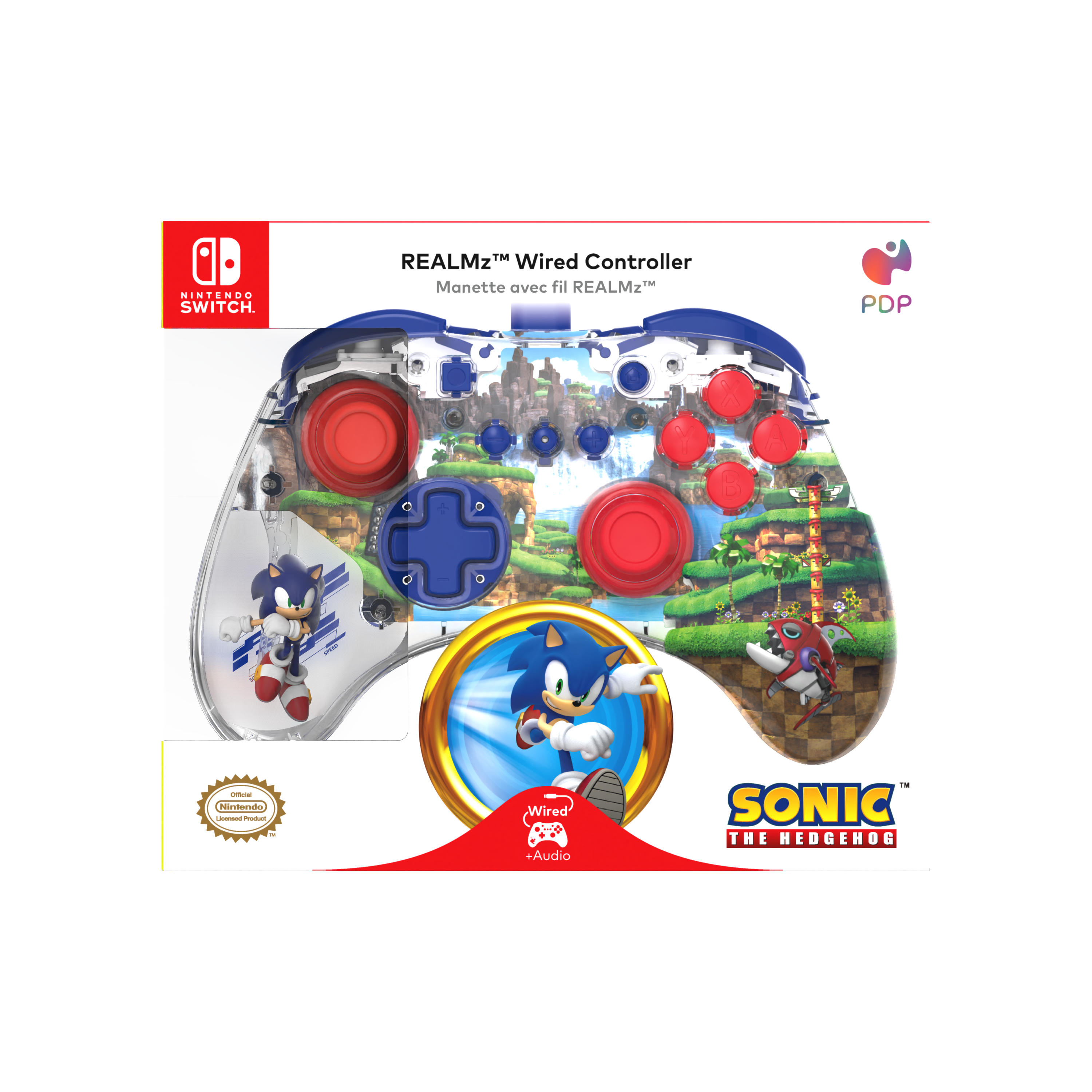  Sonic Superstars + Sonic REALMz Pro Controller Nintendo Switch.  : Everything Else