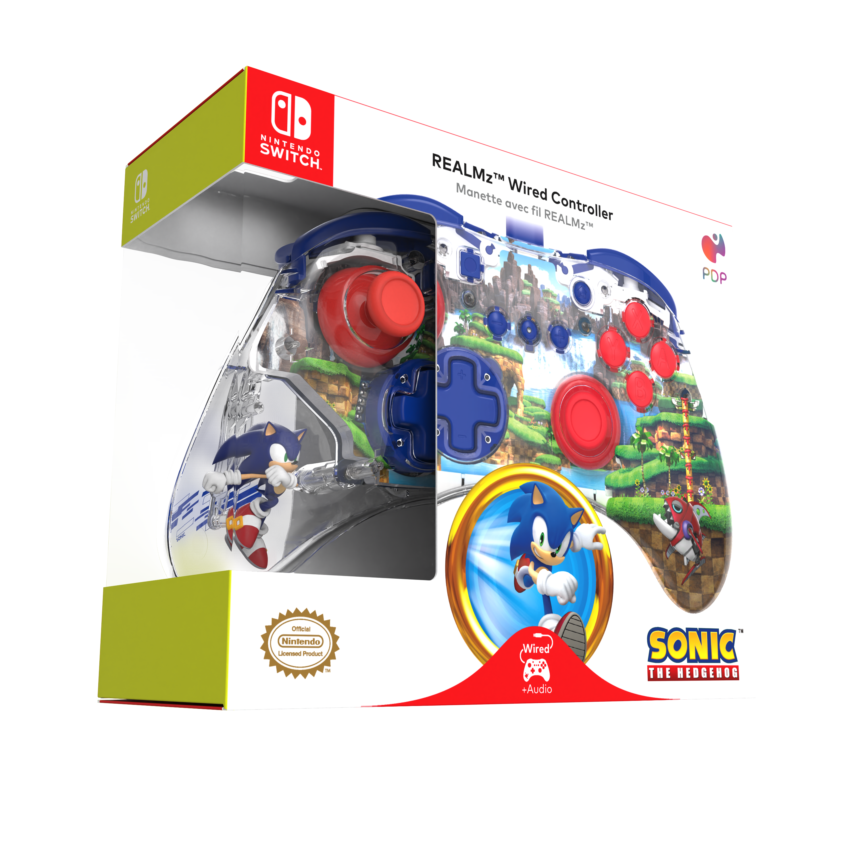  Sonic Superstars + Sonic REALMz Pro Controller Nintendo Switch.  : Everything Else