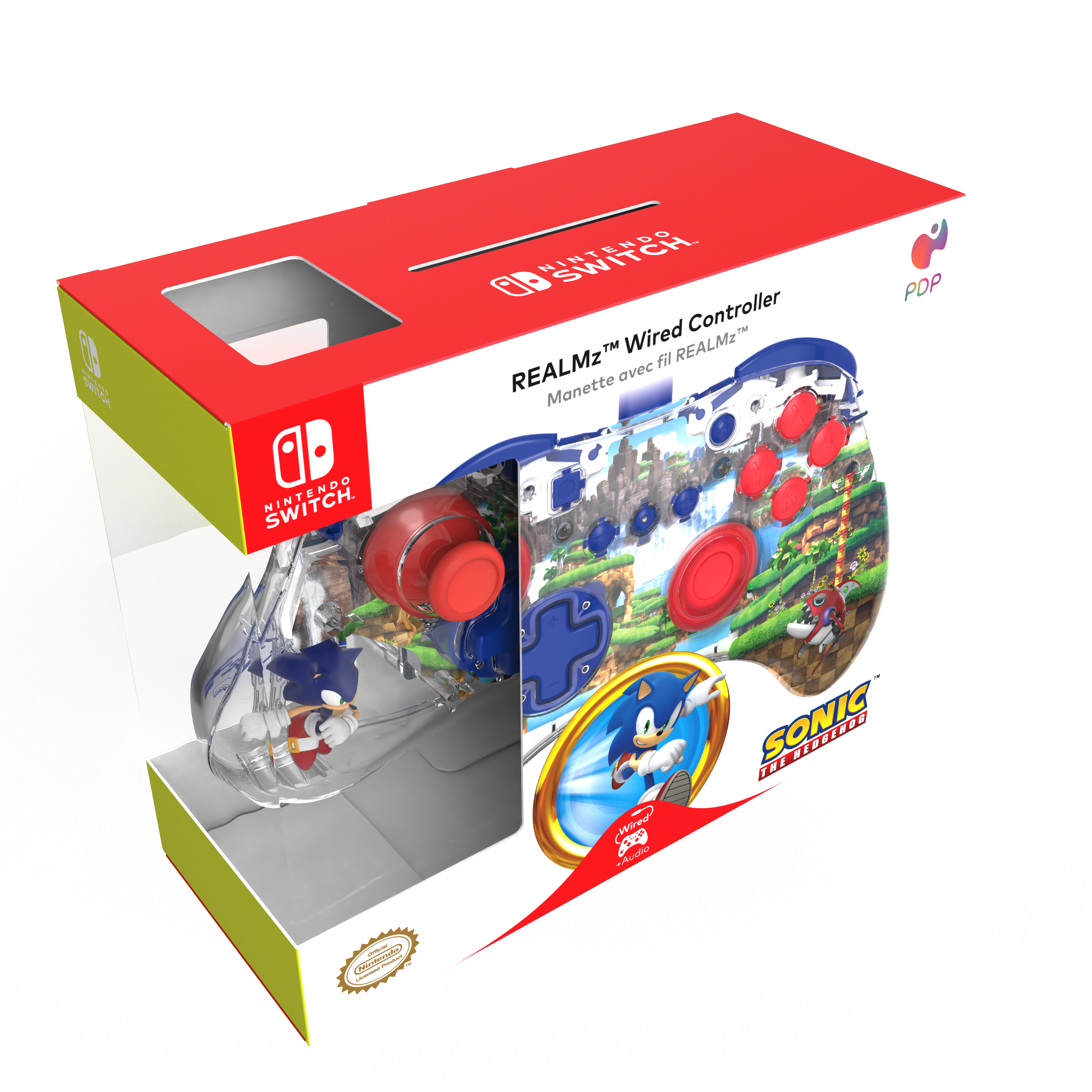 PDP REALMz Sonic wired controller for Nintendo Switch…