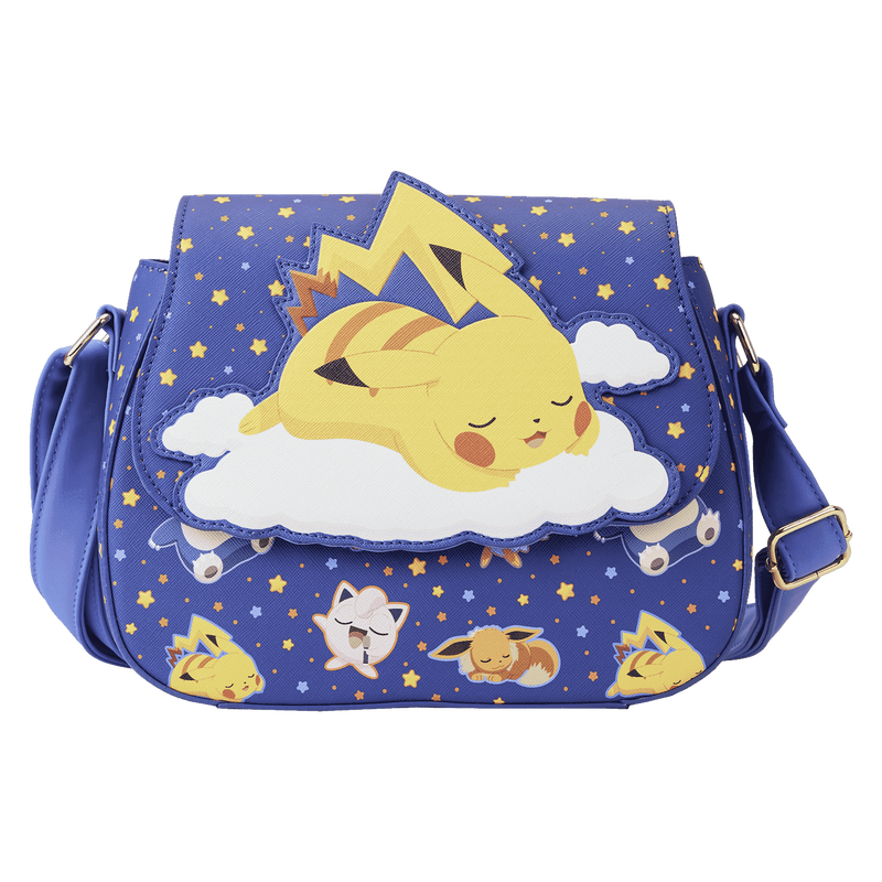Loungefly × ピカチュウ ショルダー ポケセンU.S.A限定 Loungefly Pokemon Sleeping Pikachu and Friends Crossbody Bag