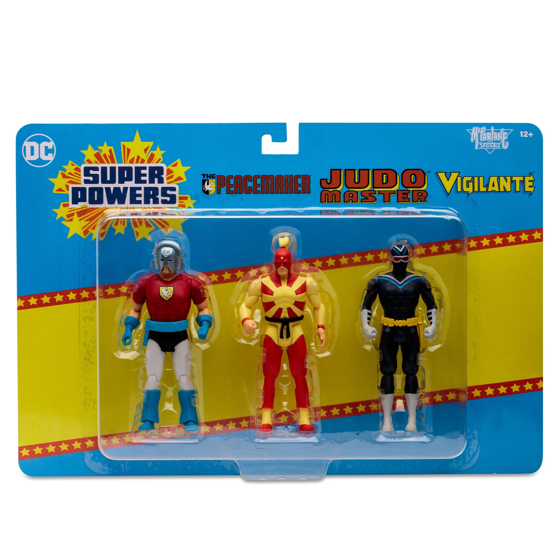 McFarlane Toys DC Direct Super Powers Peacemaker, Judo Master, and Vigilante 4.5-in Action Figure Set 3-Pack
