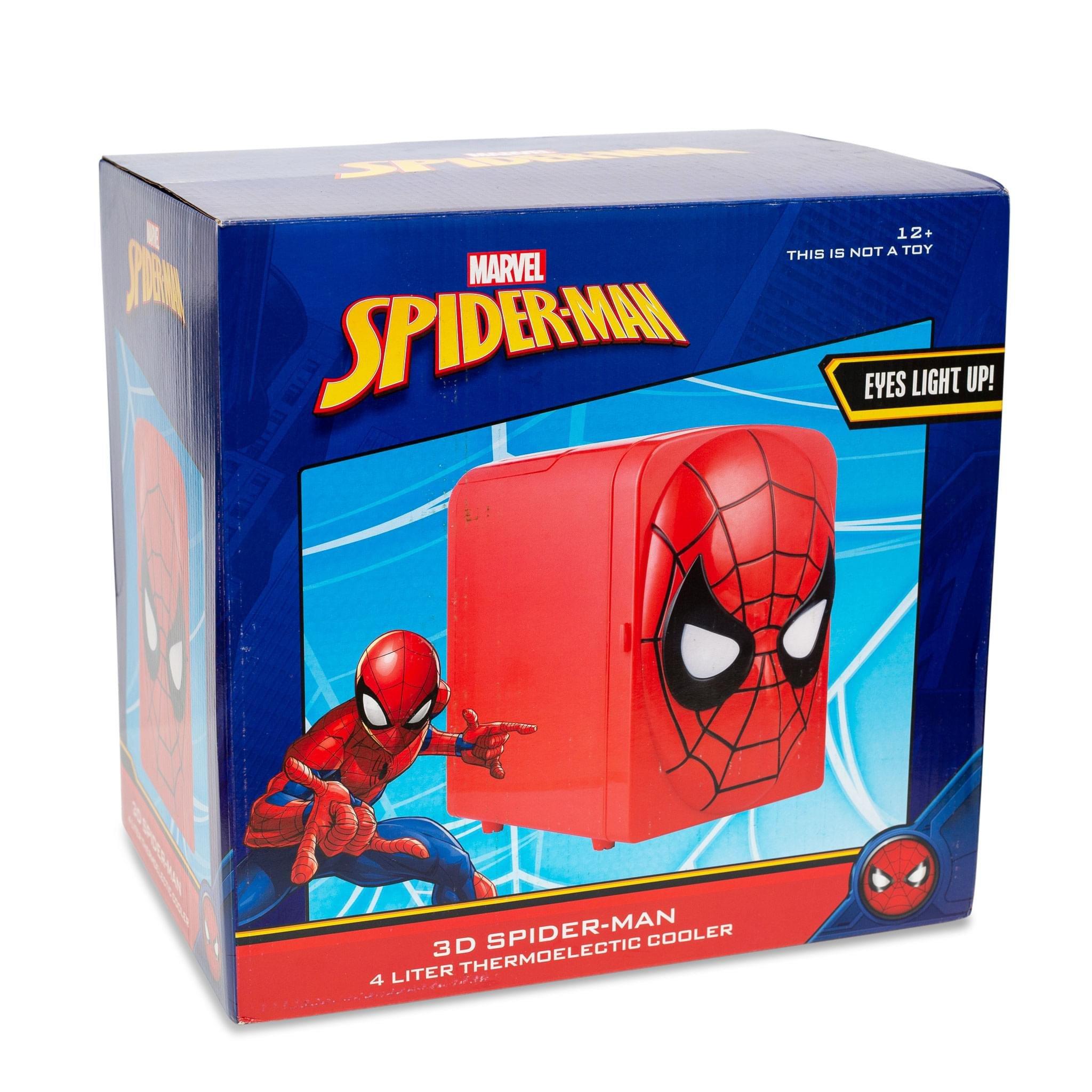 Marvel Spider-Man 4-Liter Thermoelectric Cooler Mini Fridge (Holds 6 Cans)
