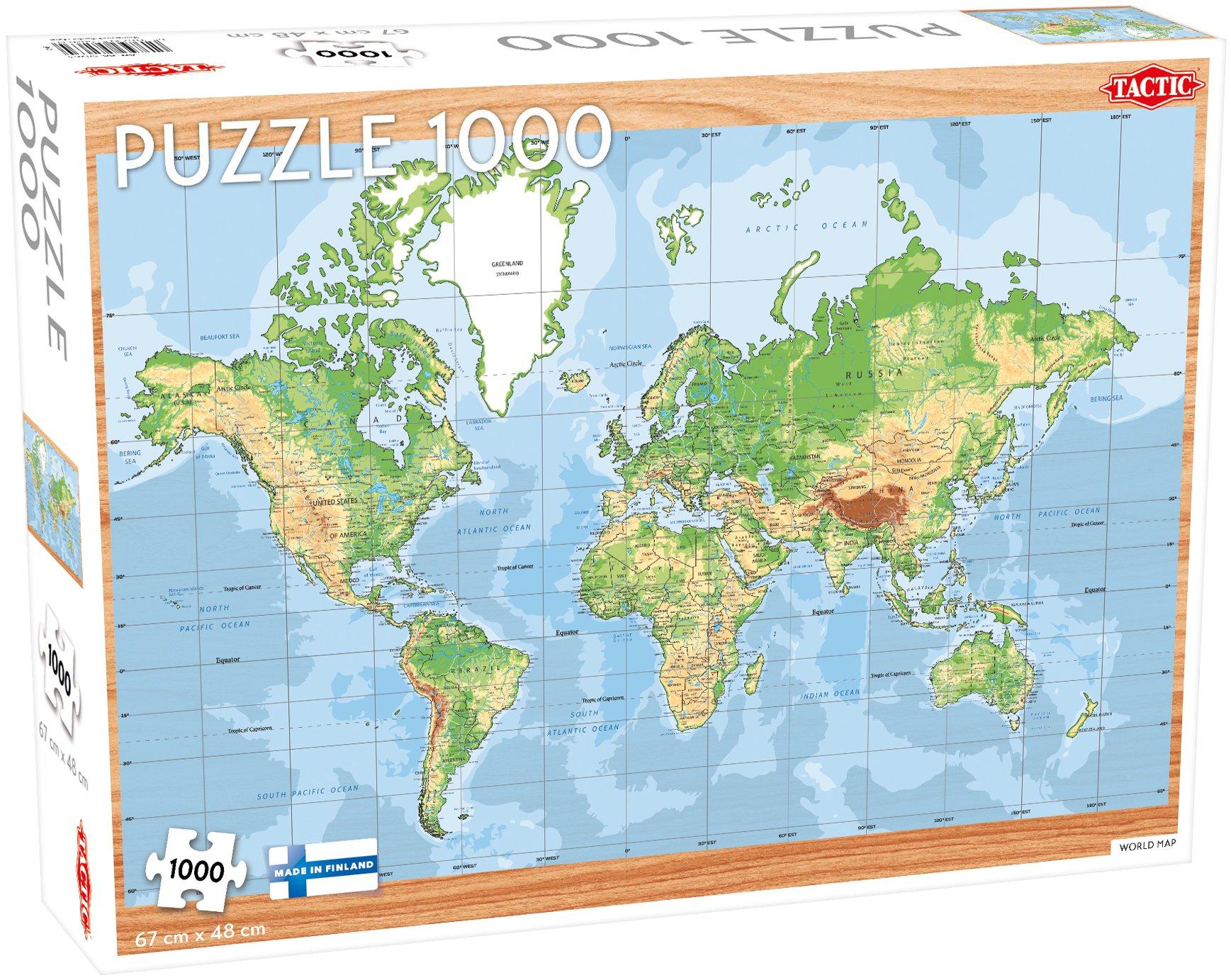 World map 1000 piece jigsaw deals puzzle