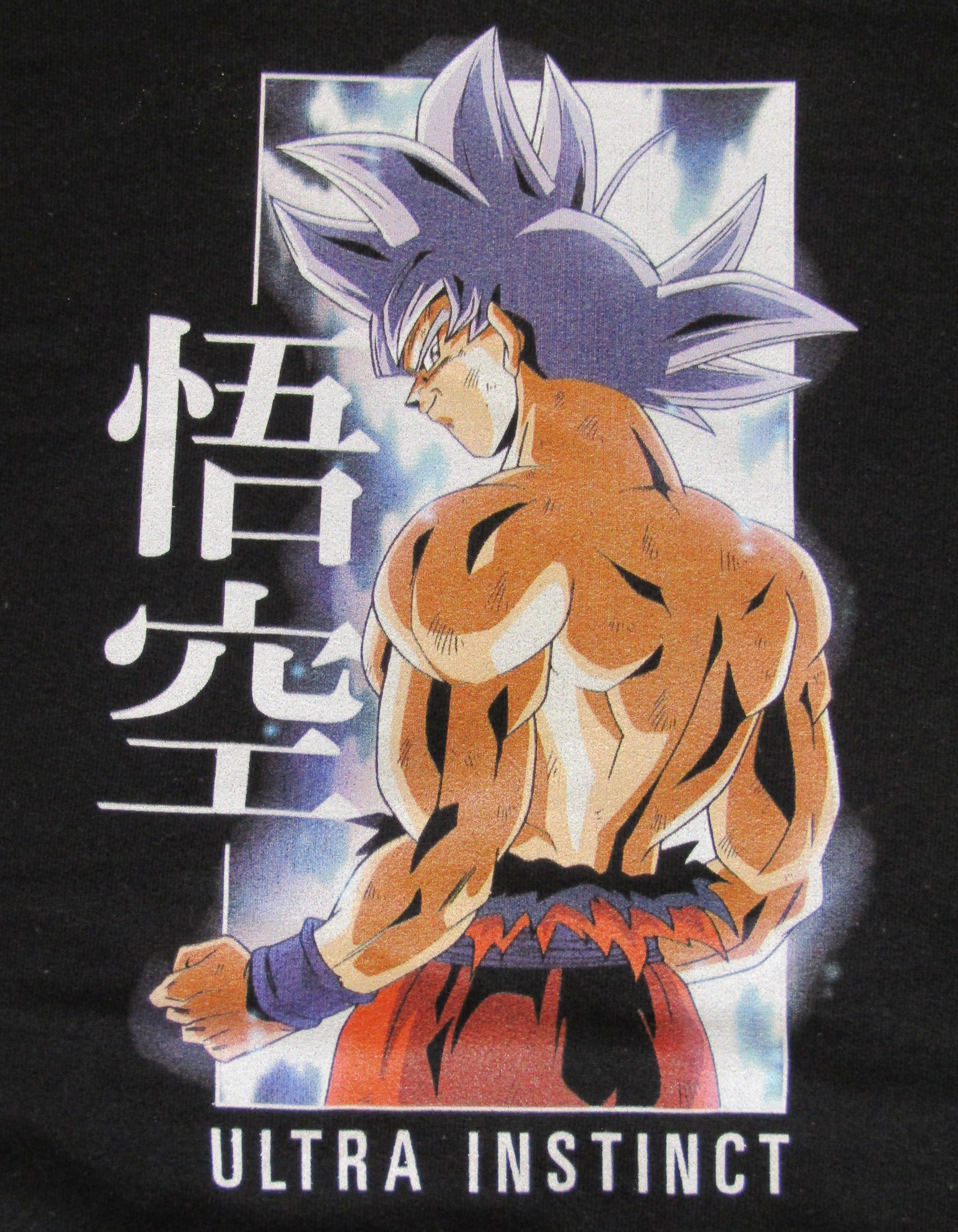 Dragon Ball Super Goku Ultra Instinct Men s Black Pullover Hoodie