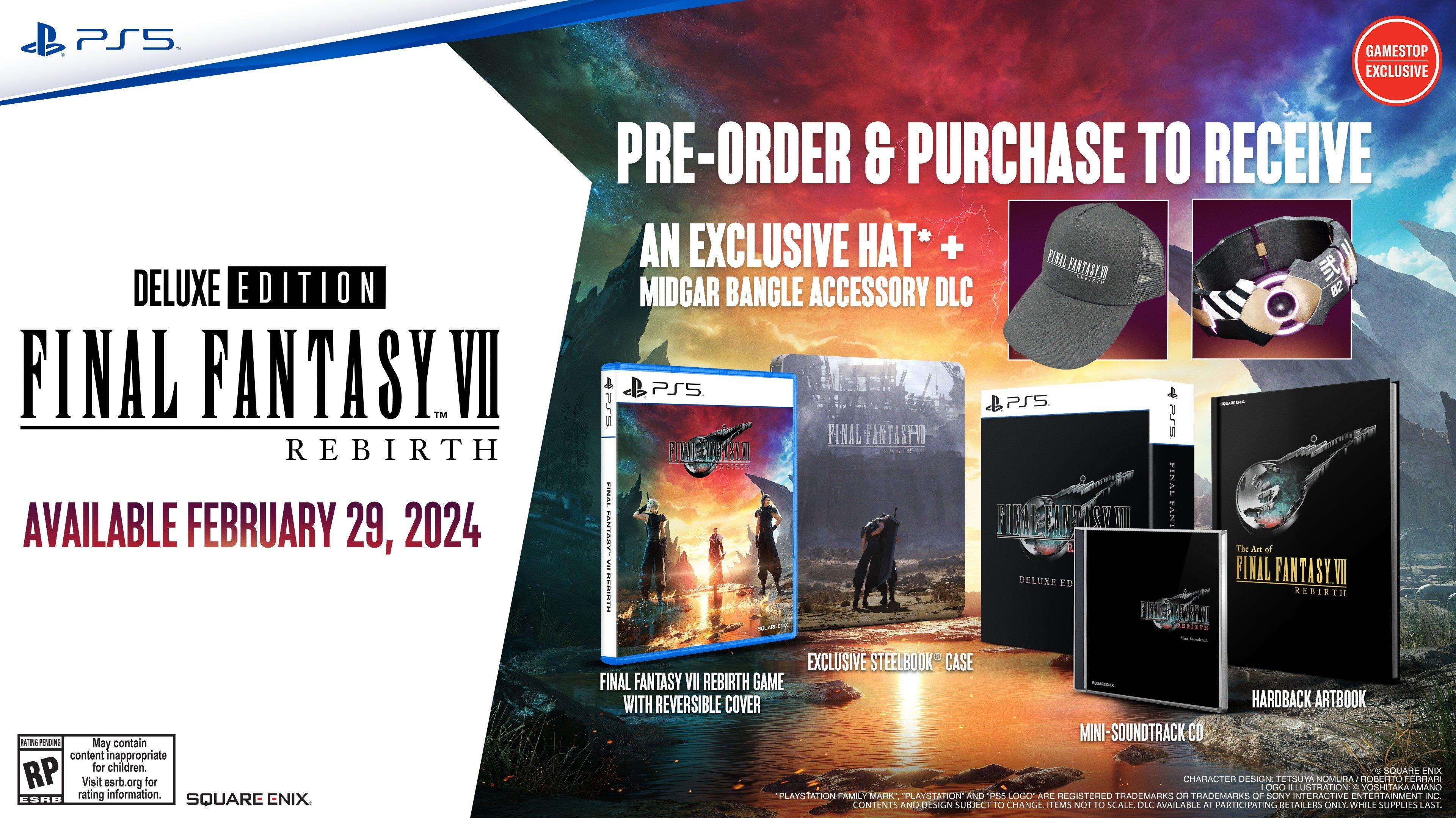 Final Fantasy 7 Rebirth Collector's Edition pre-orders, content