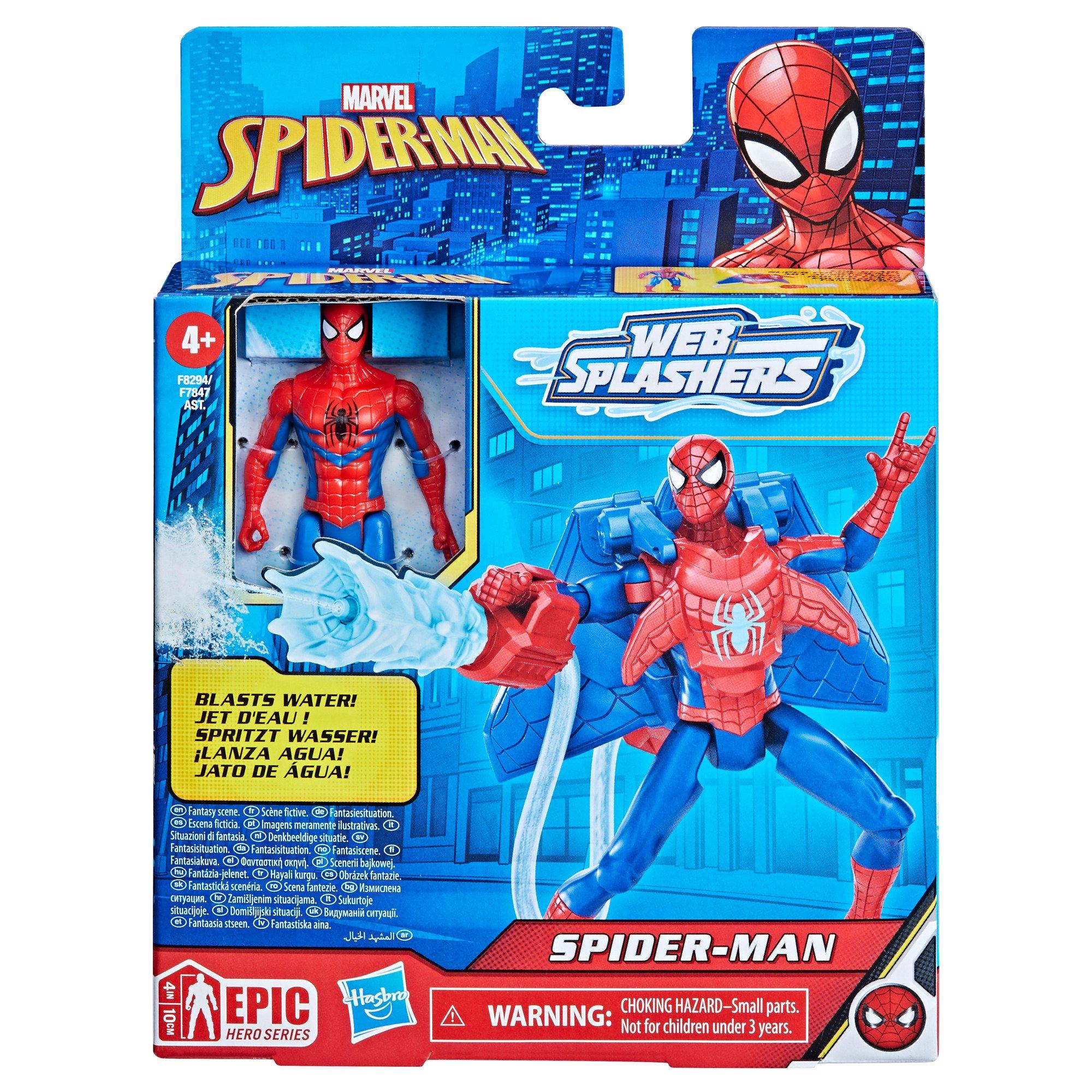 Hasbro Marvel Epic Hero Series Web Splashers Spider-Man 4-in Action Figure