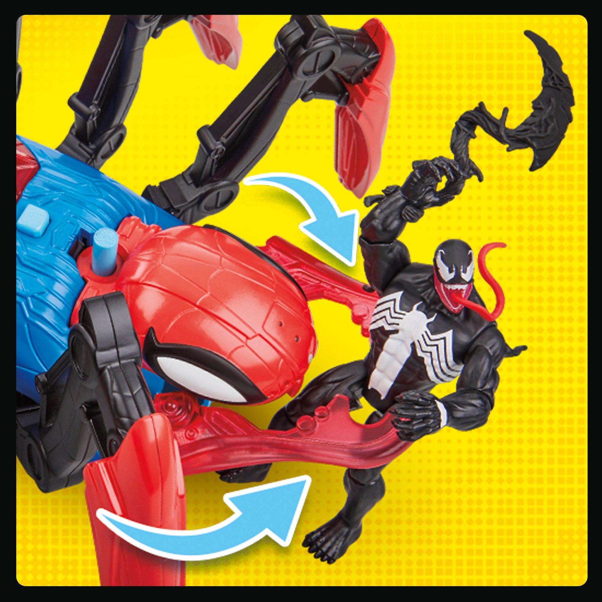 Hasbro Marvel Spider-Man Web Splashers Crawl N' Blast Spider with 4-in  Spider-Man Action Figure