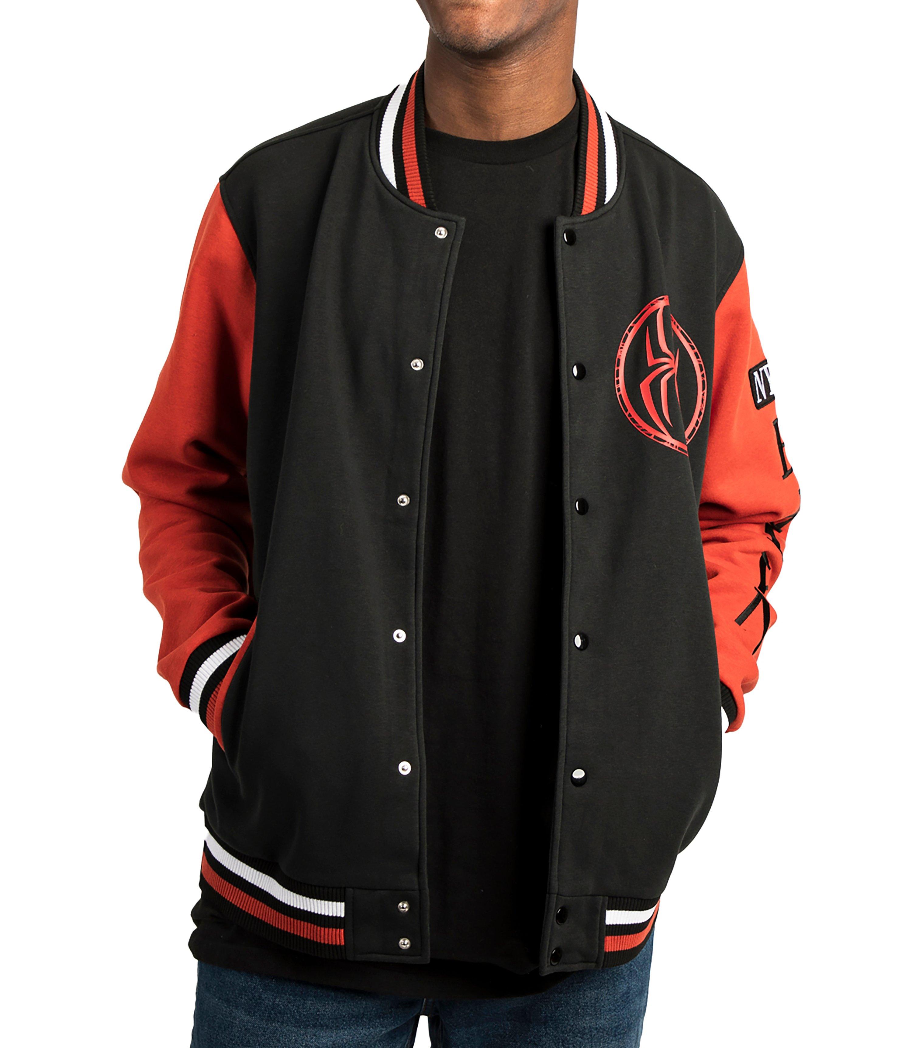 Spider man varsity on sale jacket