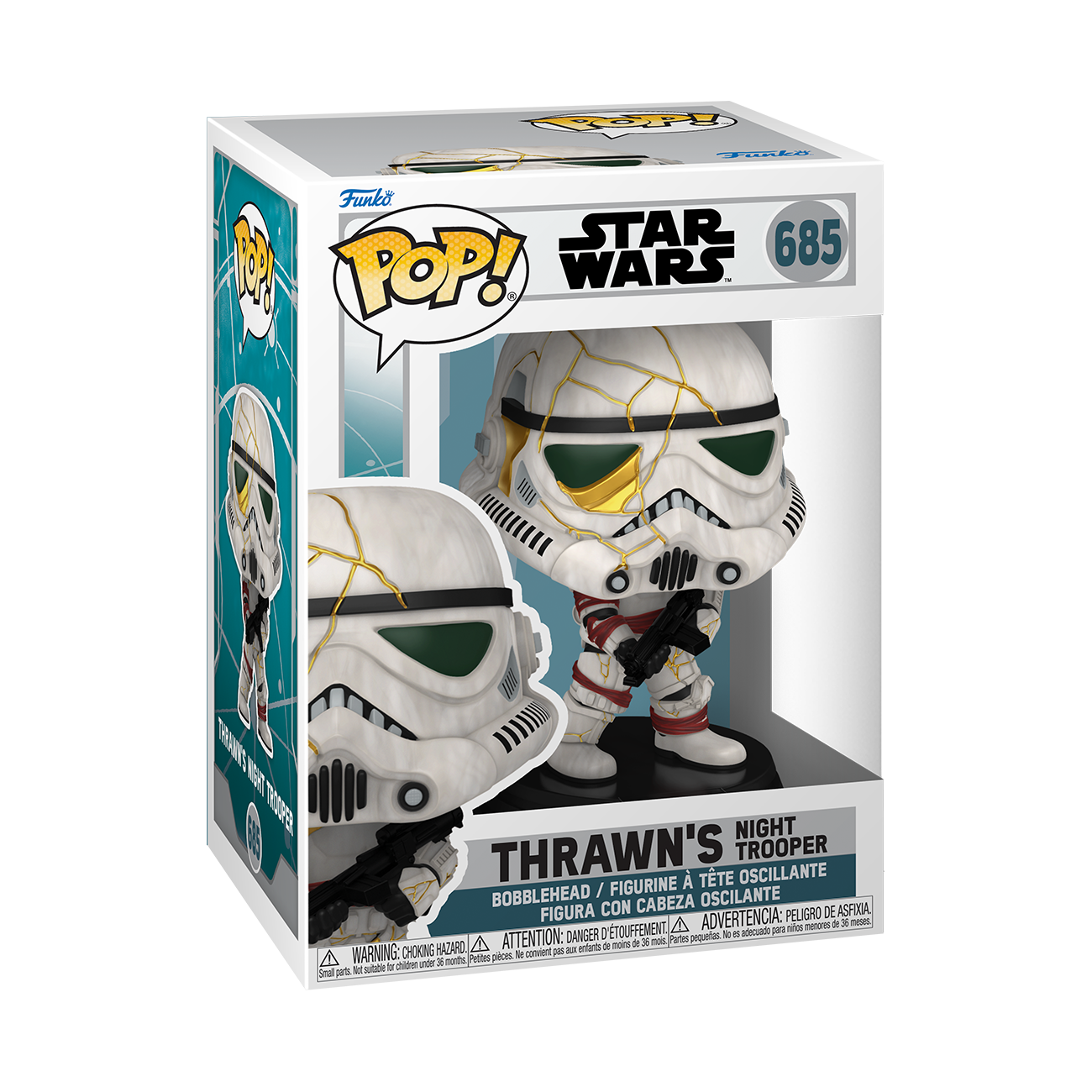 Funko POP! Television: Star Wars Ahsoka Thrawn's Night Trooper 3.75-in  Vinyl Bobblehead Figure