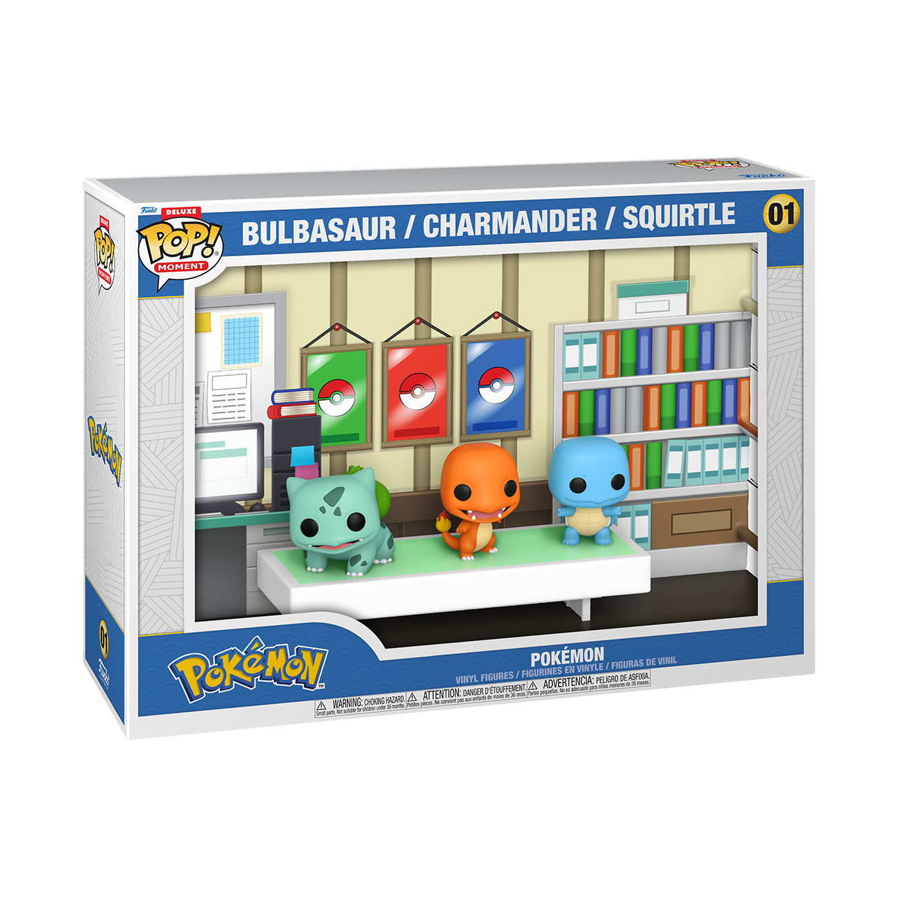 Funko POP! Moments Deluxe: Pokemon Starters Vinyl Figure Set