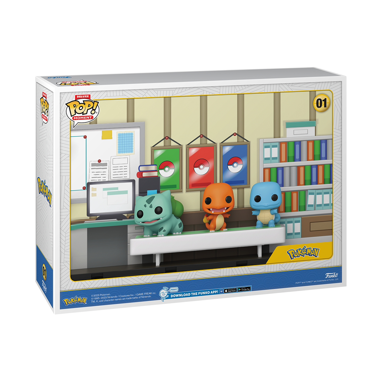 Funko POP! Moments Deluxe: Pokemon Starters Vinyl Figure Set