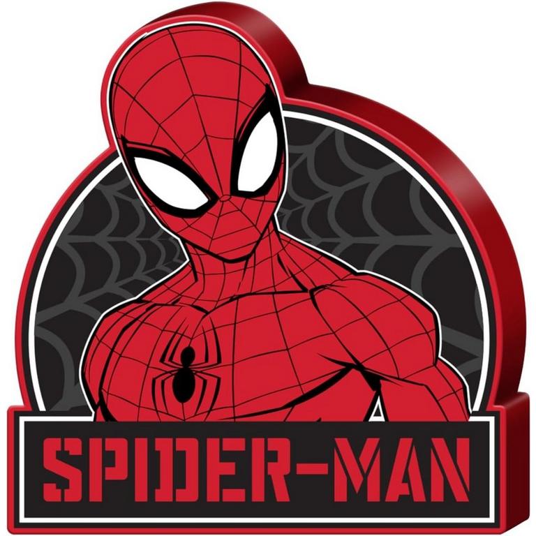 Silver Buffalo Spider-Man Badge Web Large Die Cut MDF Box Wall Sign