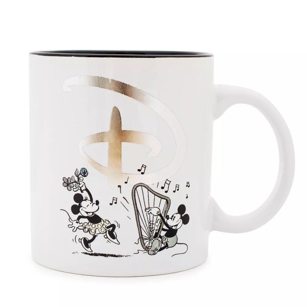 Silver Buffalo Disney 100 Years of Wonder Foil-Embossed 20oz Ceramic Mug