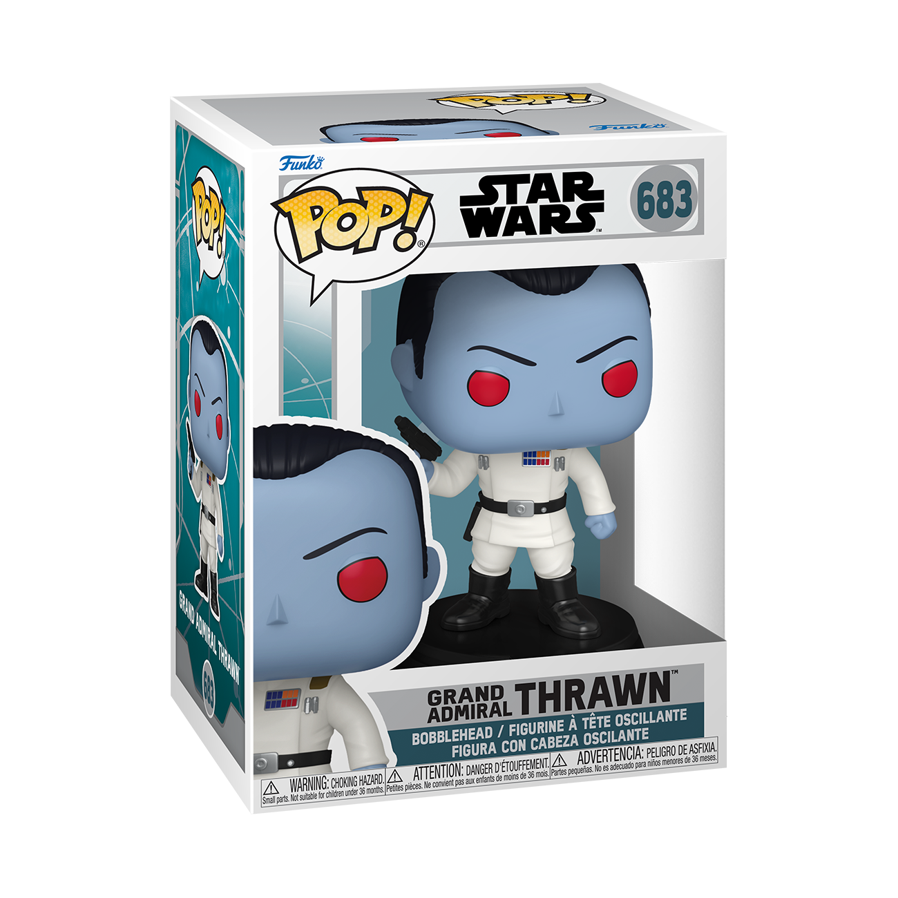 Funko POP! Television: Star Wars Ahsoka Grand Admiral Thrawn 3.9-in Vinyl Bobblehead Figure